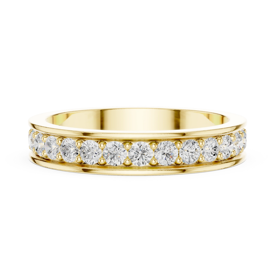 Round-Cut Diamond Full Eternity Band