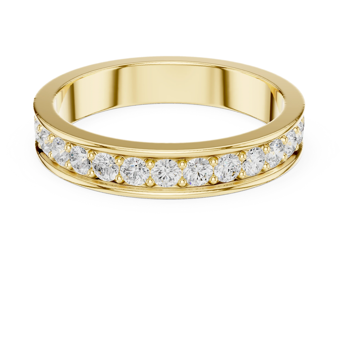 Round-Cut Diamond Full Eternity Band