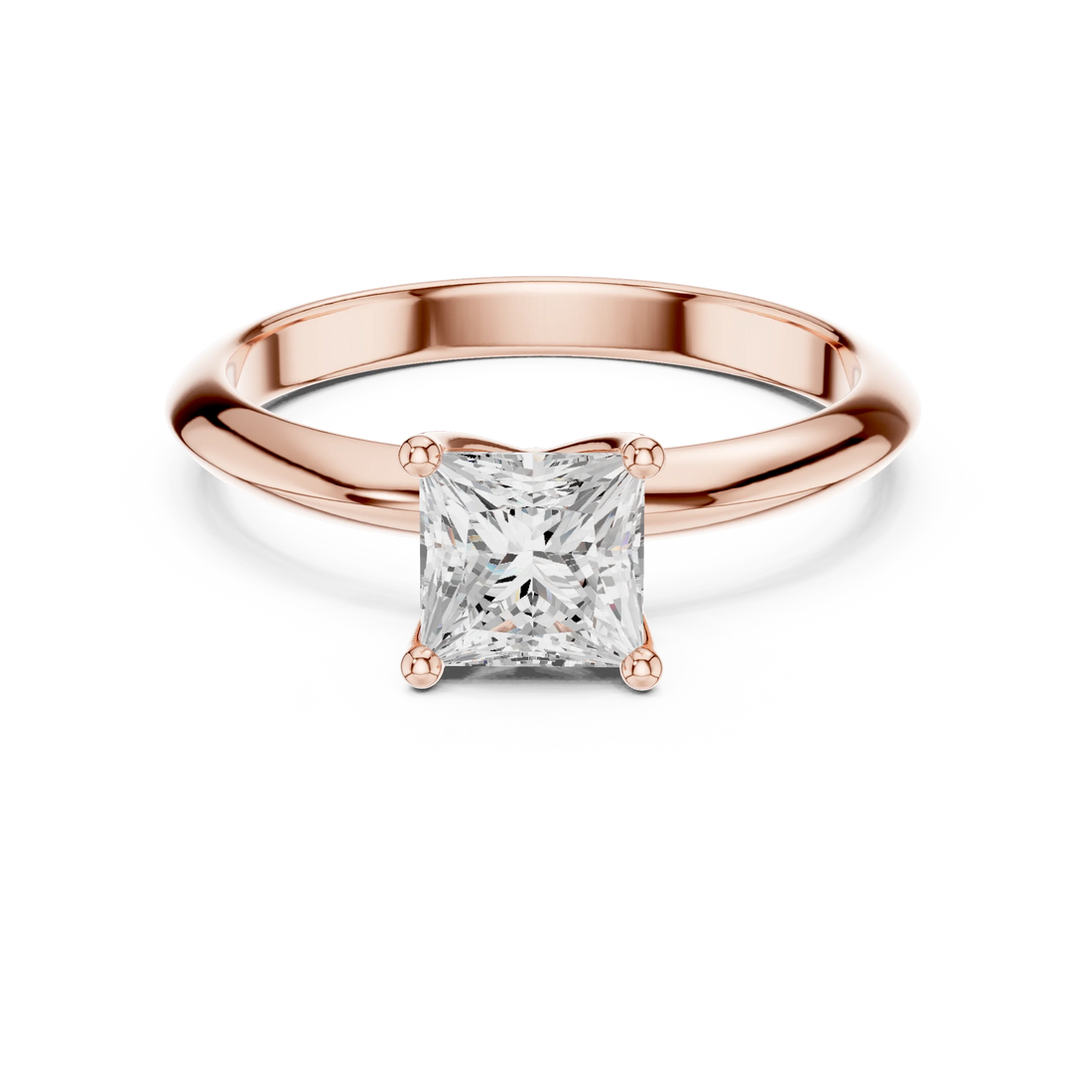Princess Cut Diamond Solitaire Engagement Ring