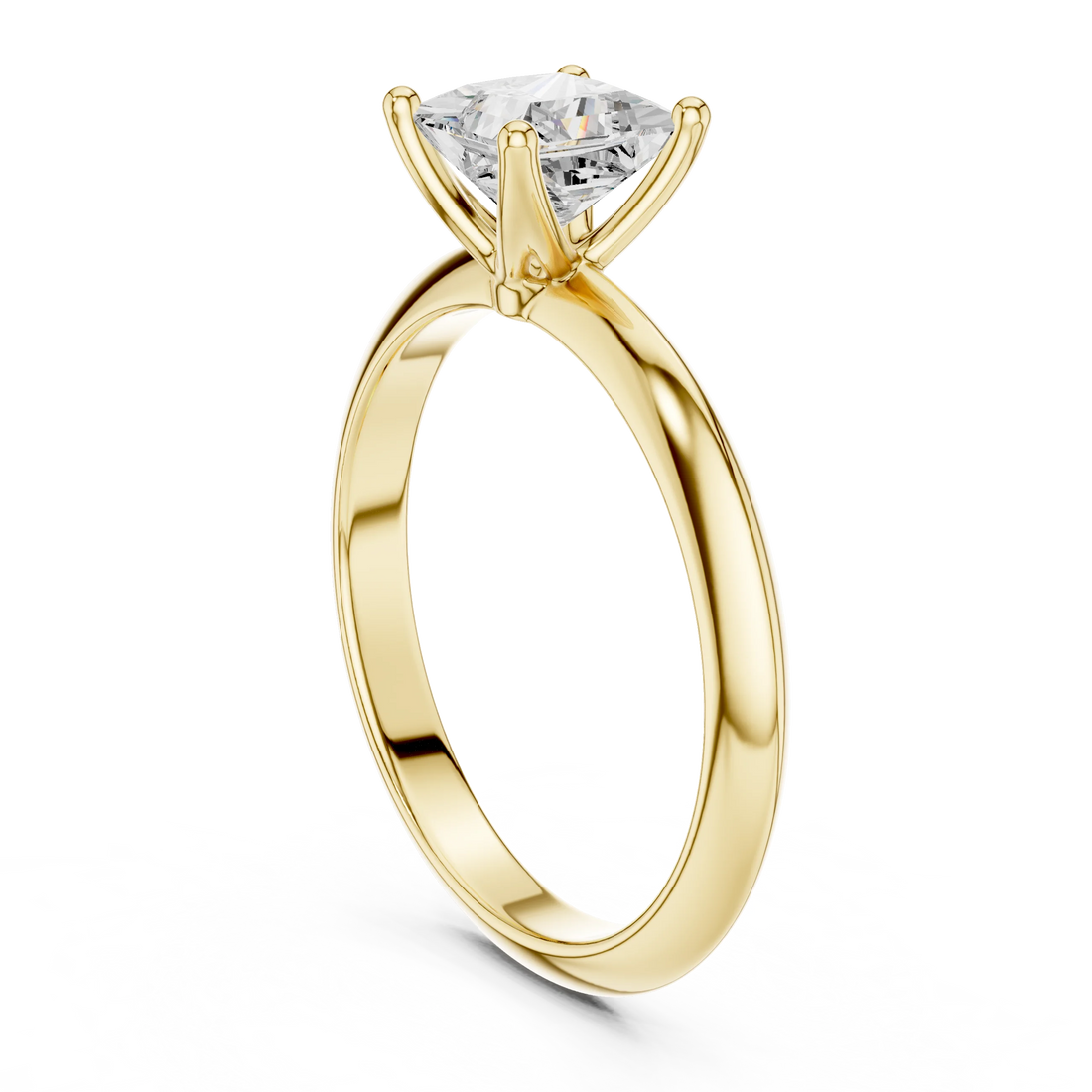 Princess Cut Diamond Solitaire Engagement Ring