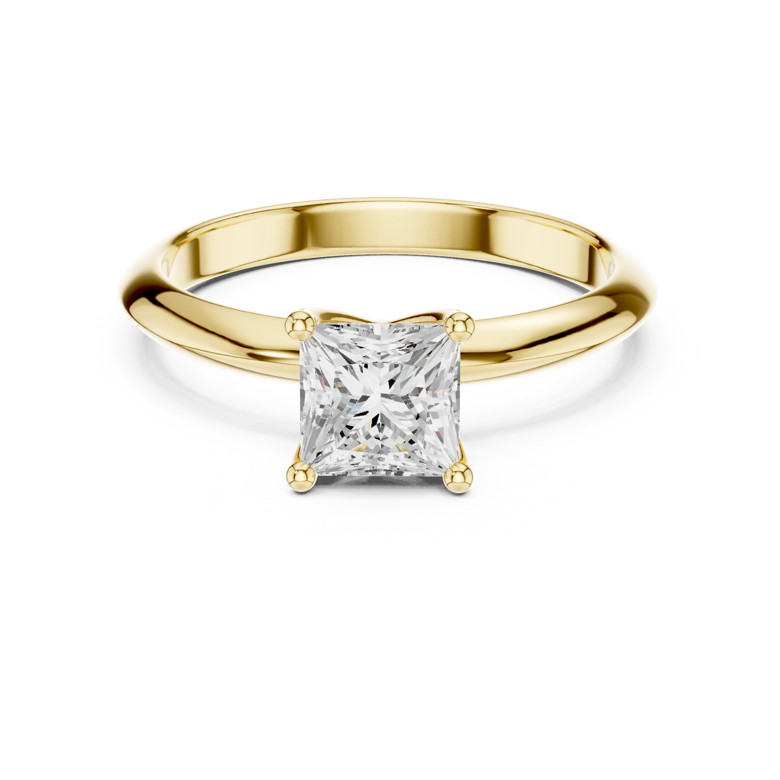 Princess Cut Diamond Solitaire Engagement Ring