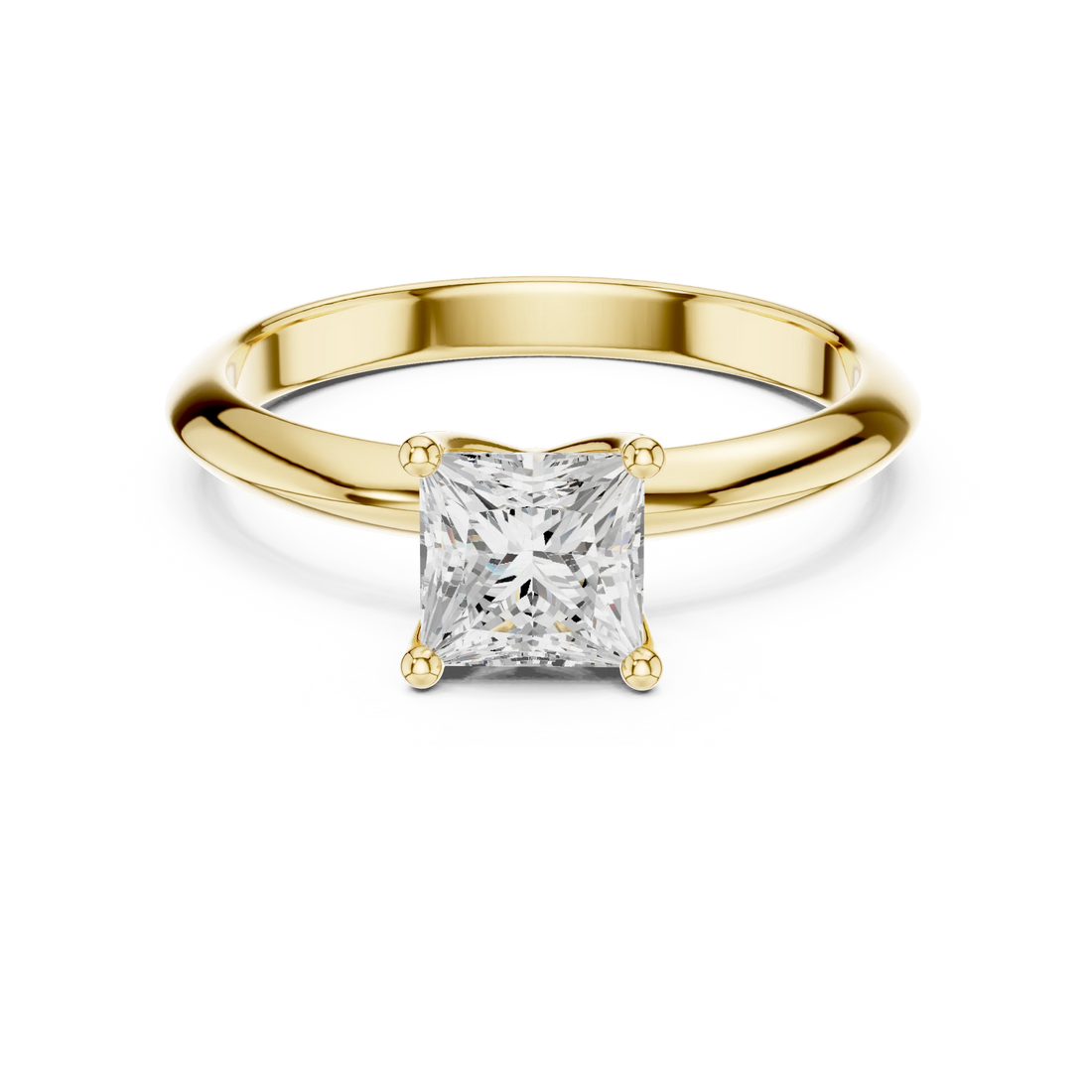 Princess Cut Diamond Solitaire Engagement Ring