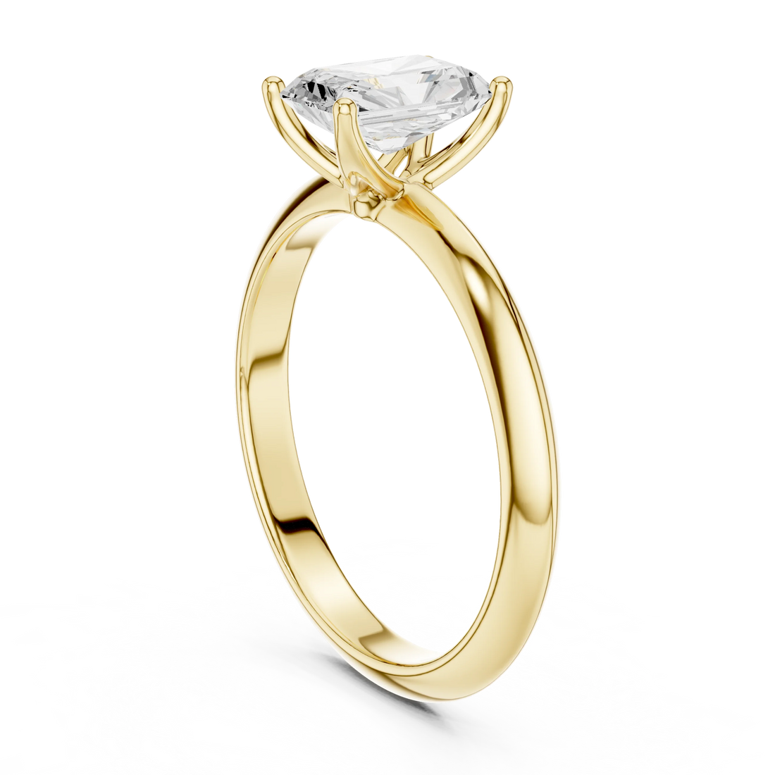 Radiant Cut Diamond Solitaire Engagement Ring