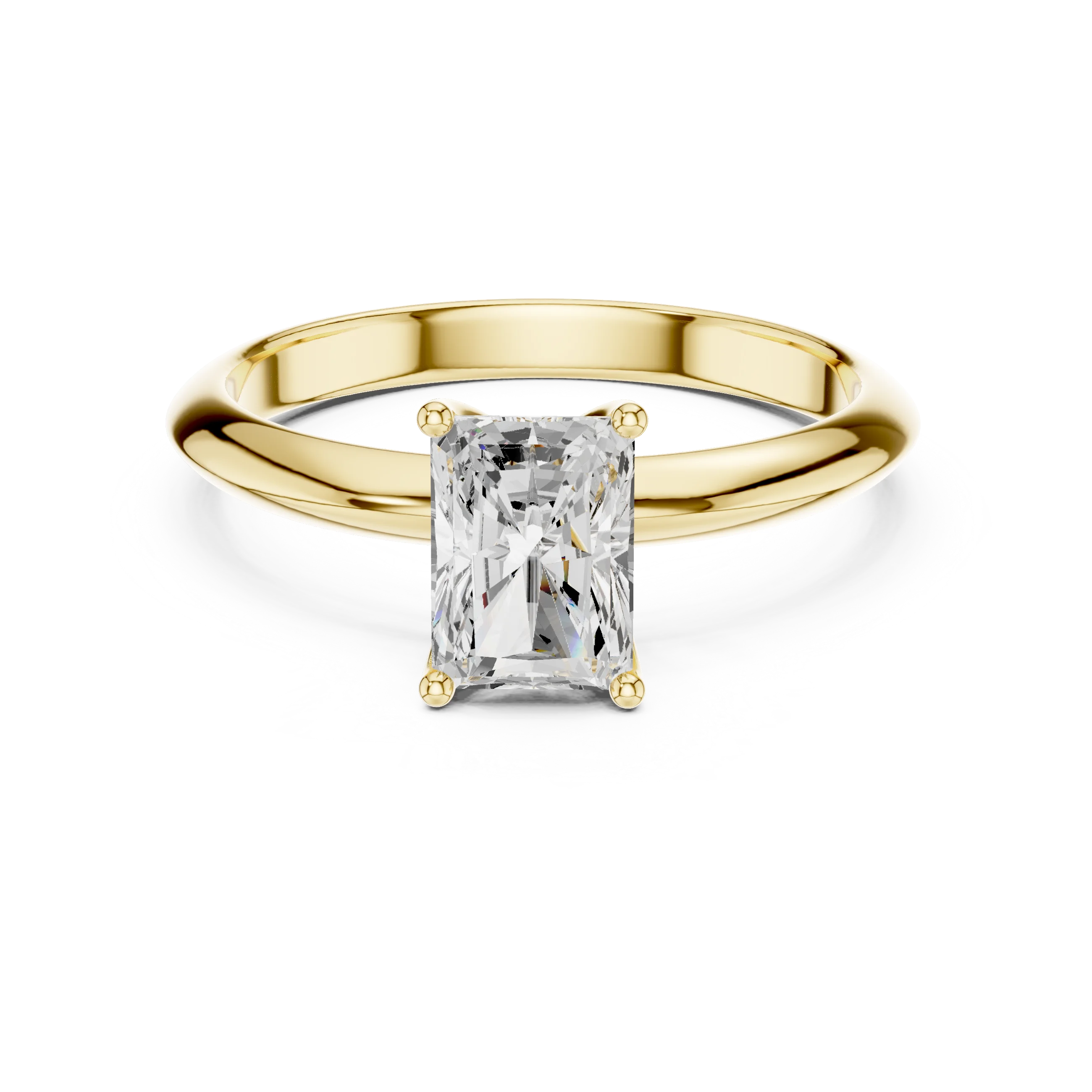 Radiant Cut Diamond Solitaire Engagement Ring