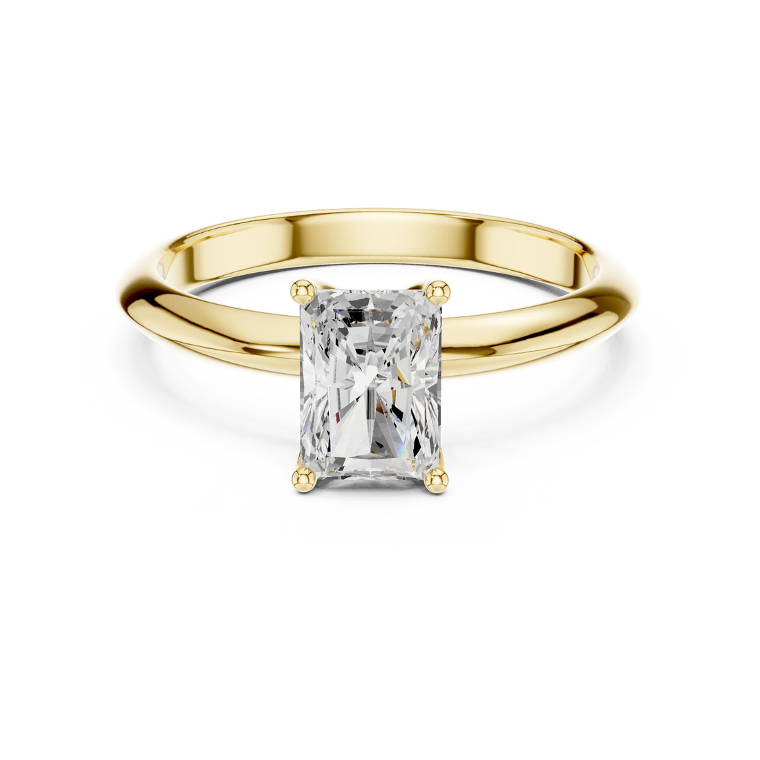 Radiant Cut Diamond Solitaire Engagement Ring