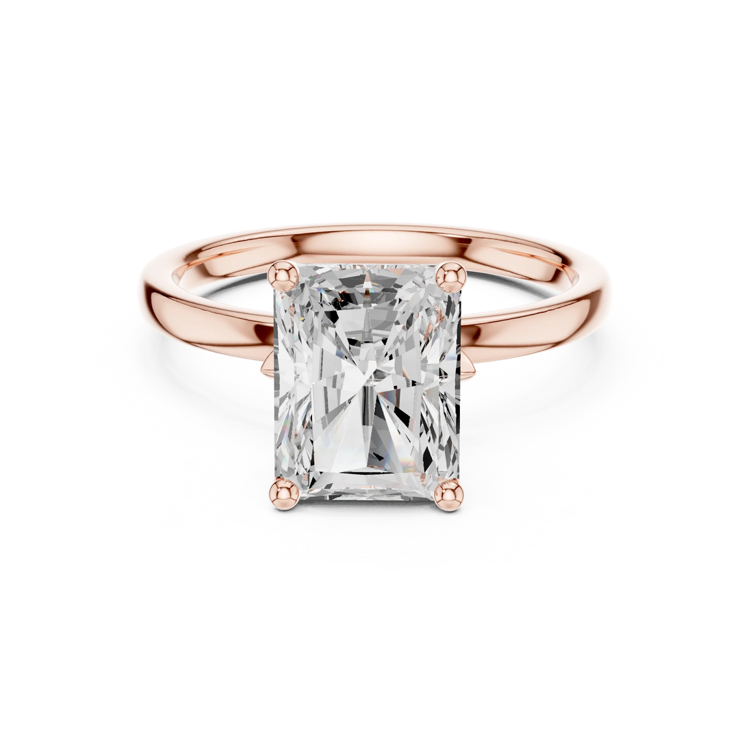 Radiant Cut Diamond Solitaire Engagement Ring
