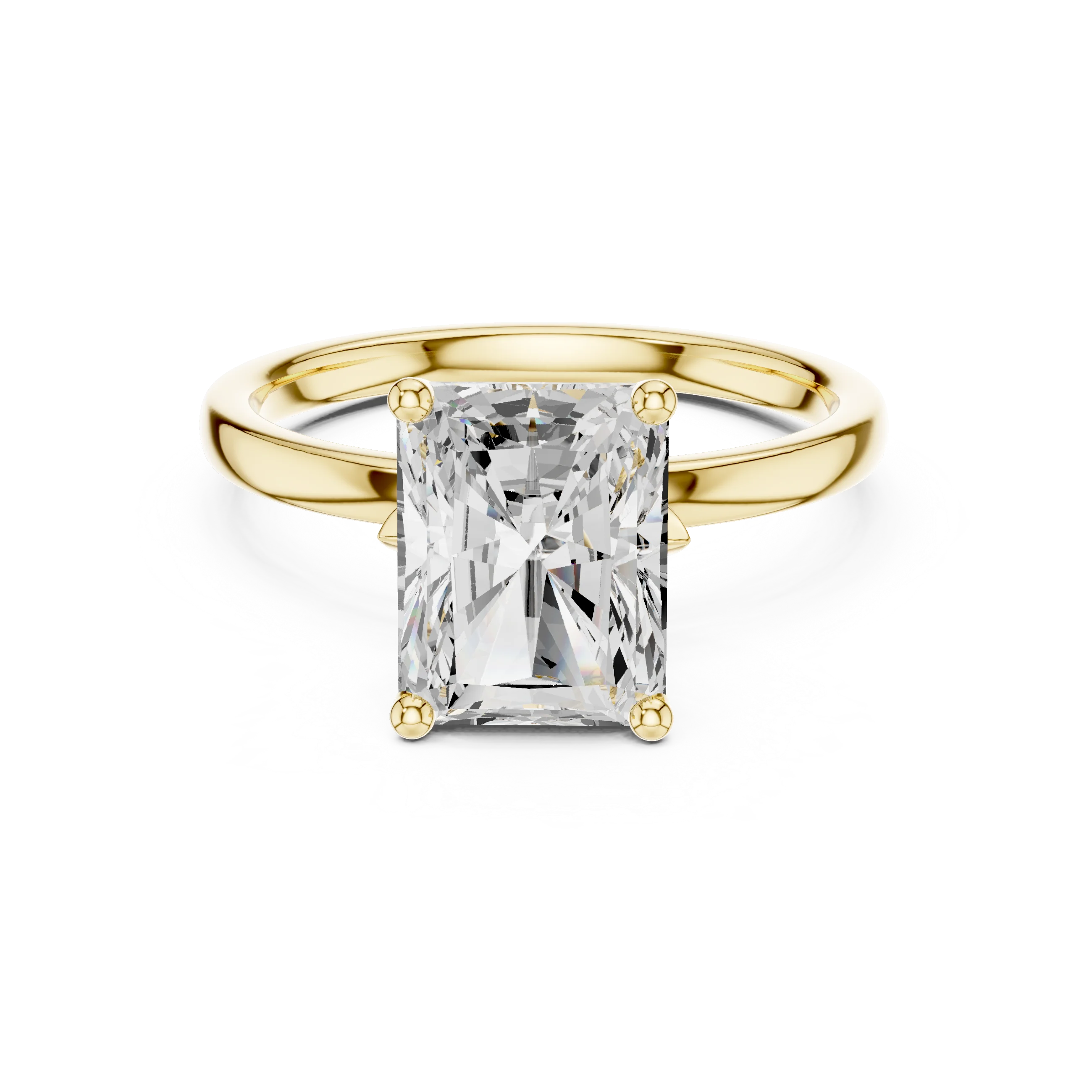 Radiant Cut Diamond Solitaire Engagement Ring