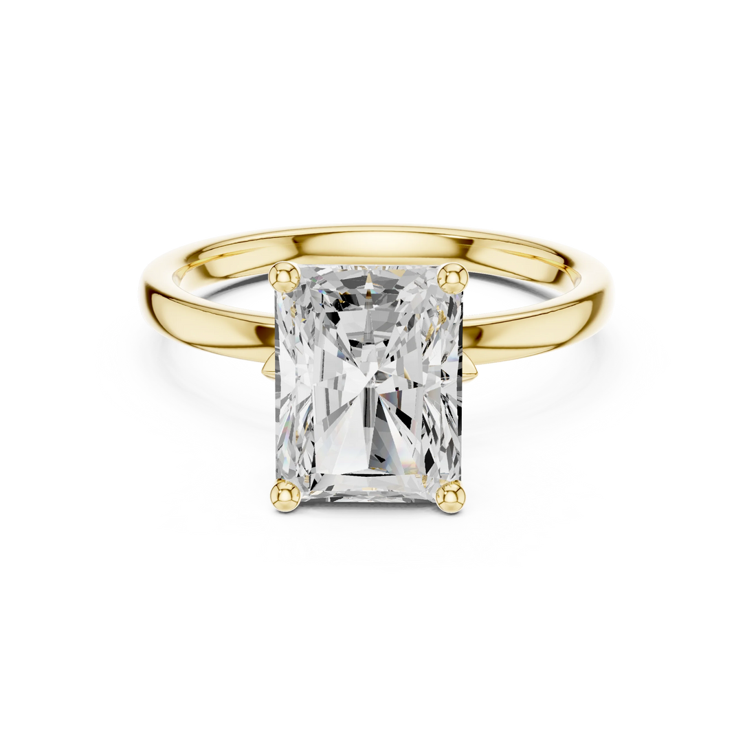 Radiant Cut Diamond Solitaire Engagement Ring