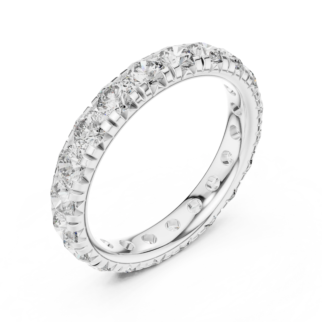 Round Brilliant Full Eternity Diamond Band