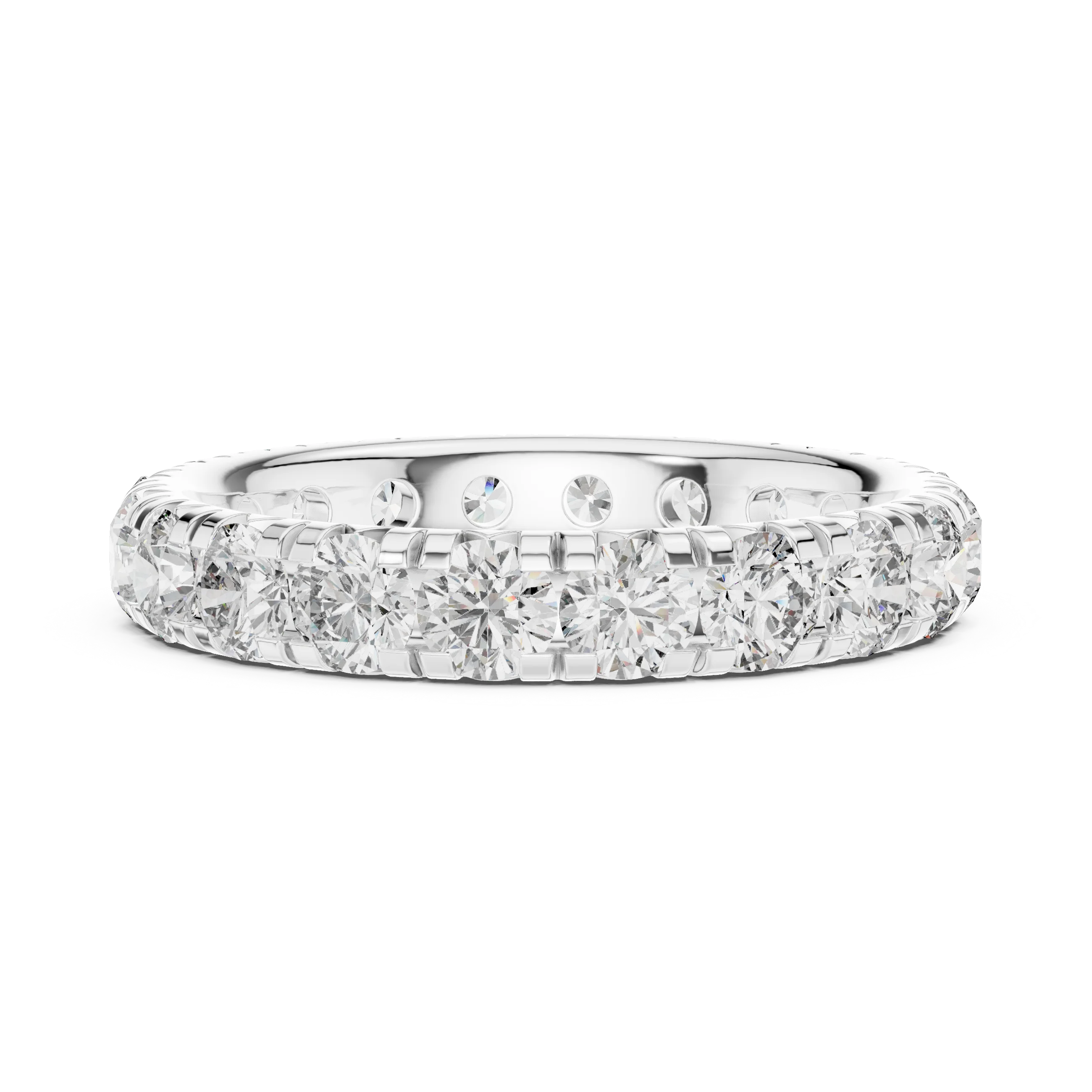 Round Brilliant Full Eternity Diamond Band