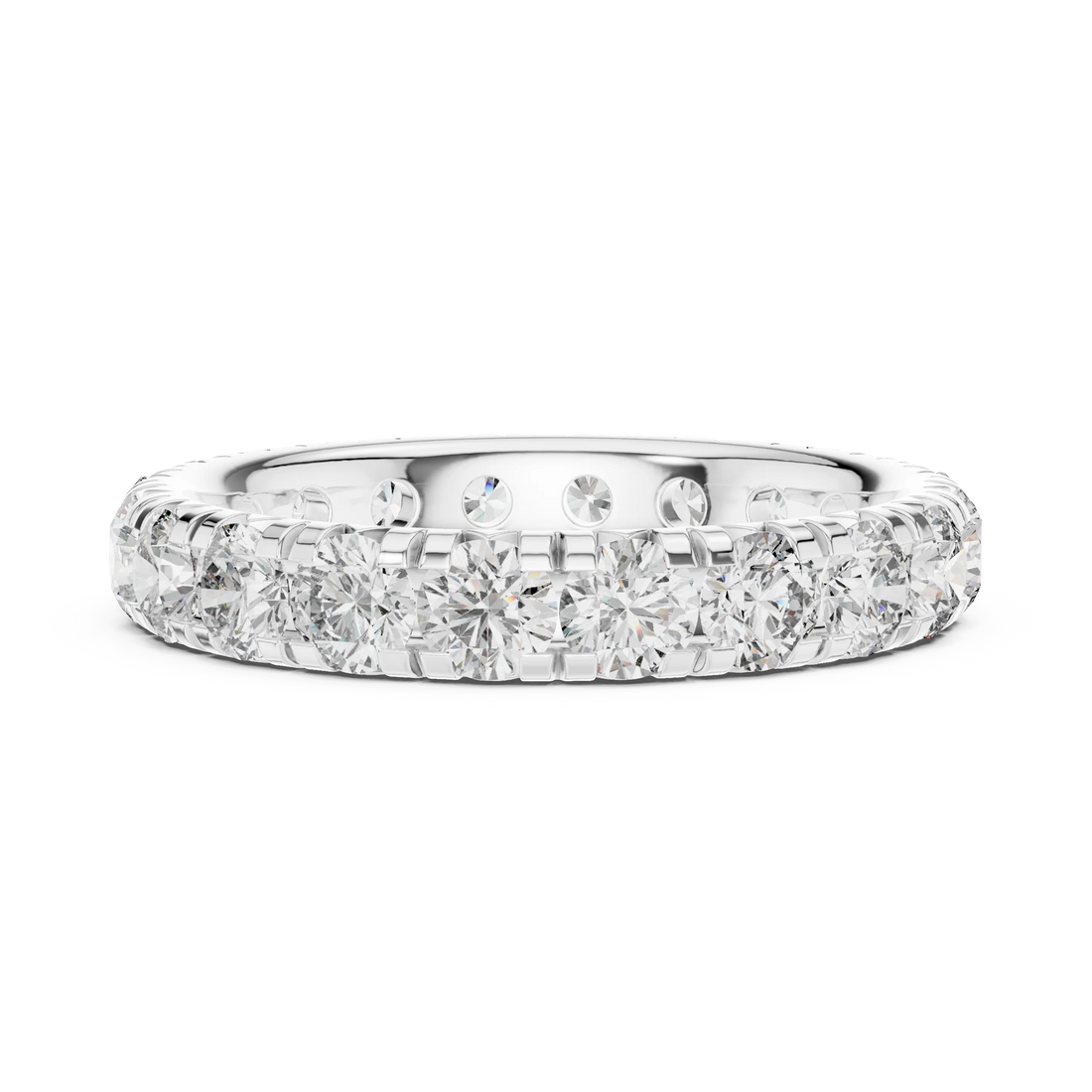 Round Brilliant Full Eternity Diamond Band