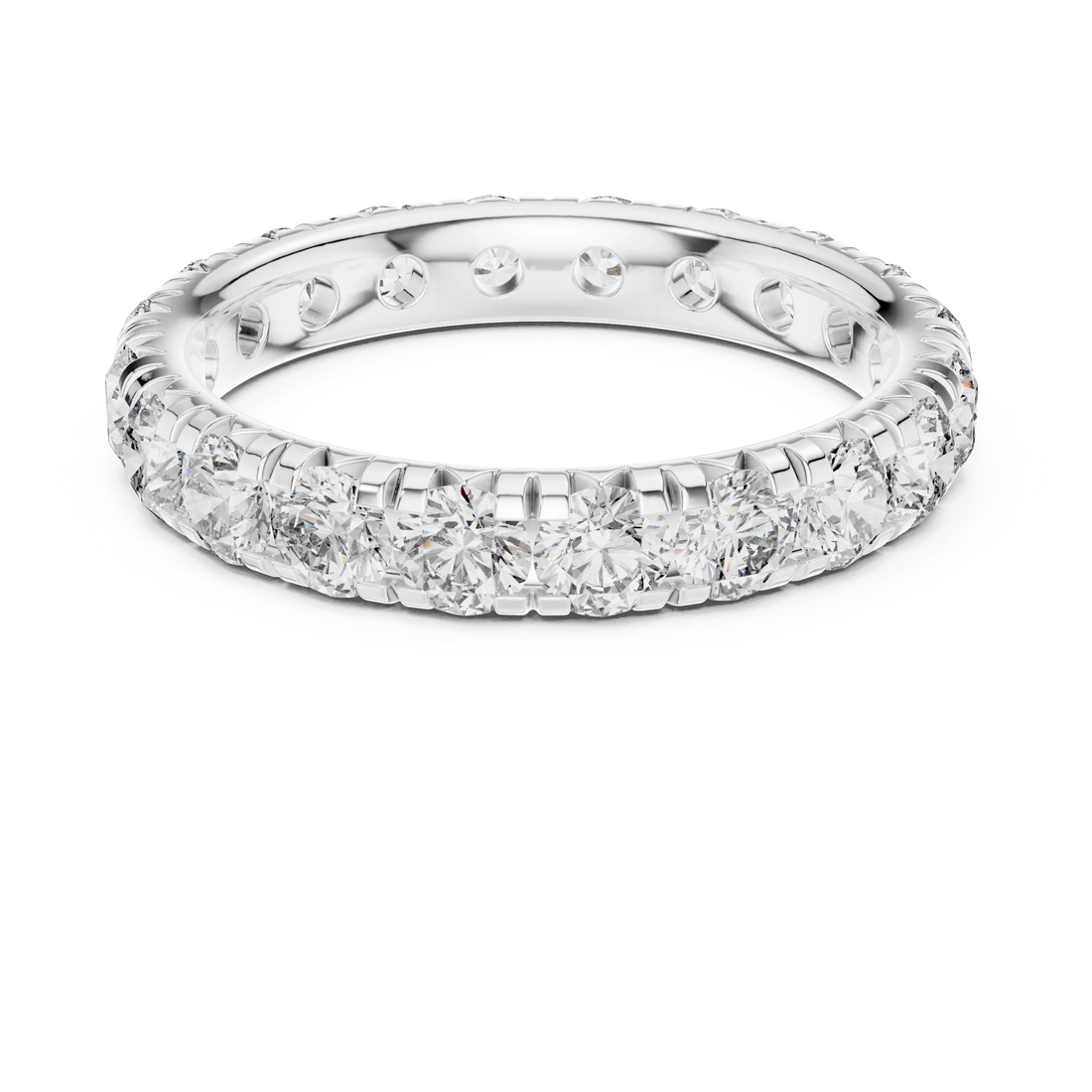 Round Brilliant Full Eternity Diamond Band
