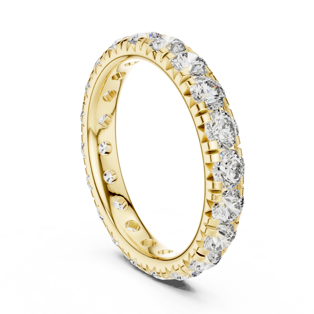 Round Brilliant Full Eternity Diamond Band