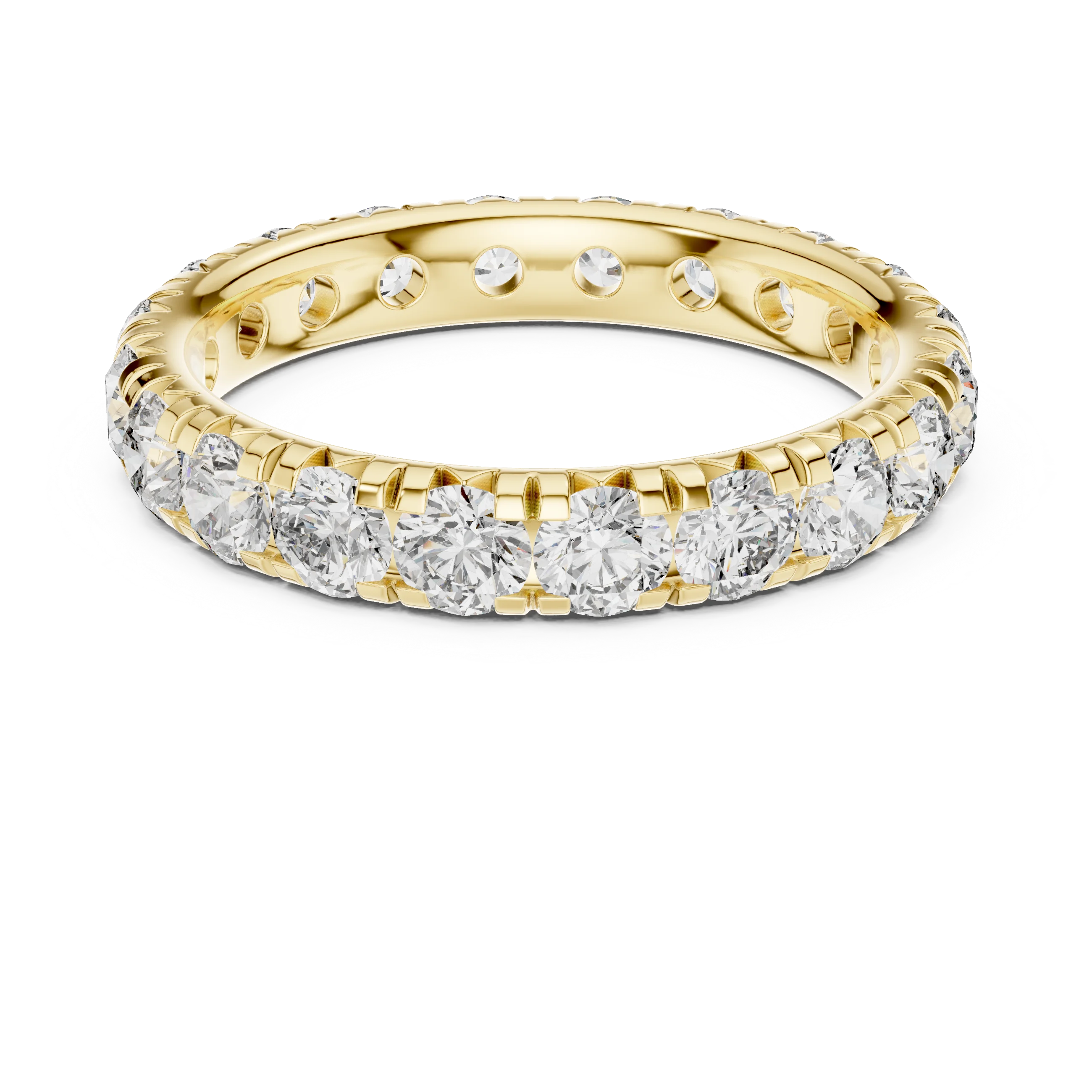 Round Brilliant Full Eternity Diamond Band