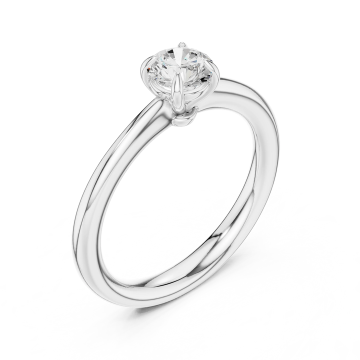 Round-Cut Solitaire Diamond Ring
