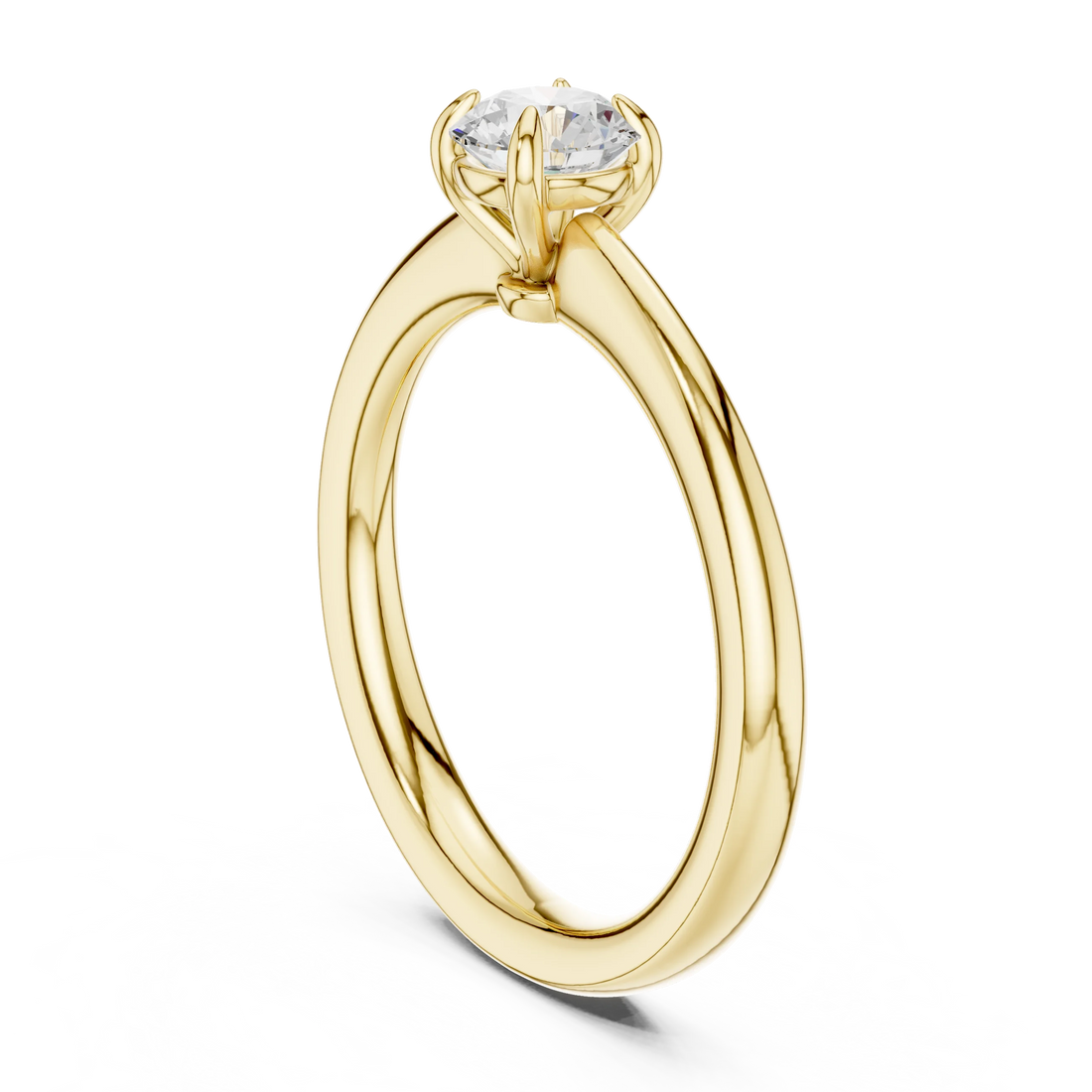 Round-Cut Solitaire Diamond Ring