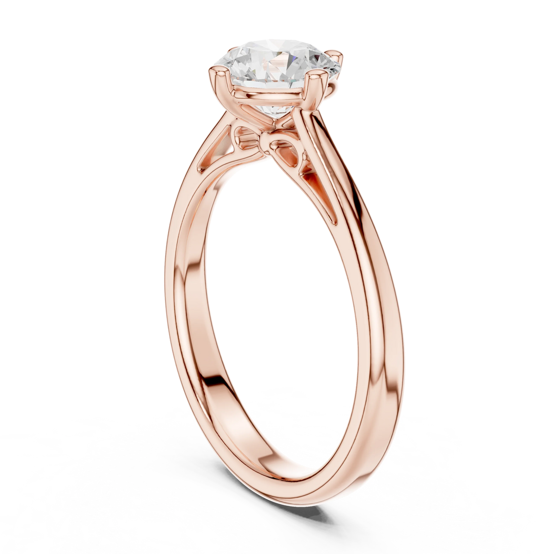 Round Shape Diamond Solitaire Engagement Ring