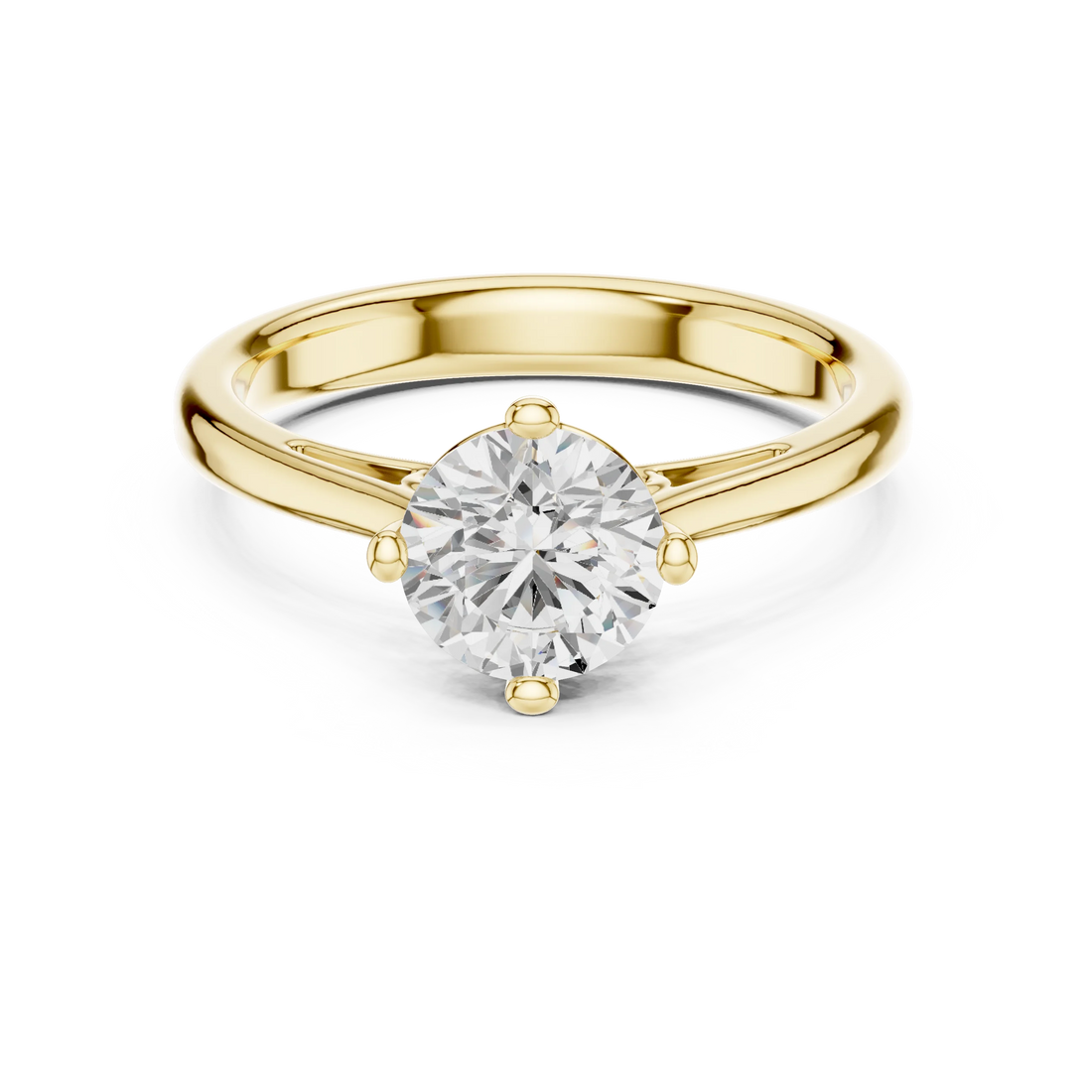 Round Shape Diamond Solitaire Engagement Ring
