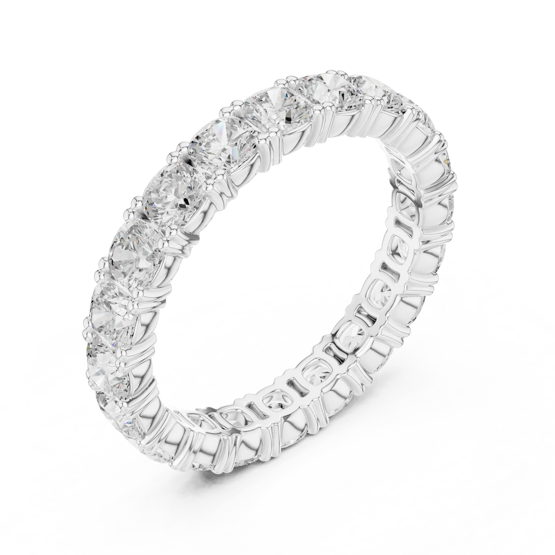 Cushion Diamond Full Eternity Band