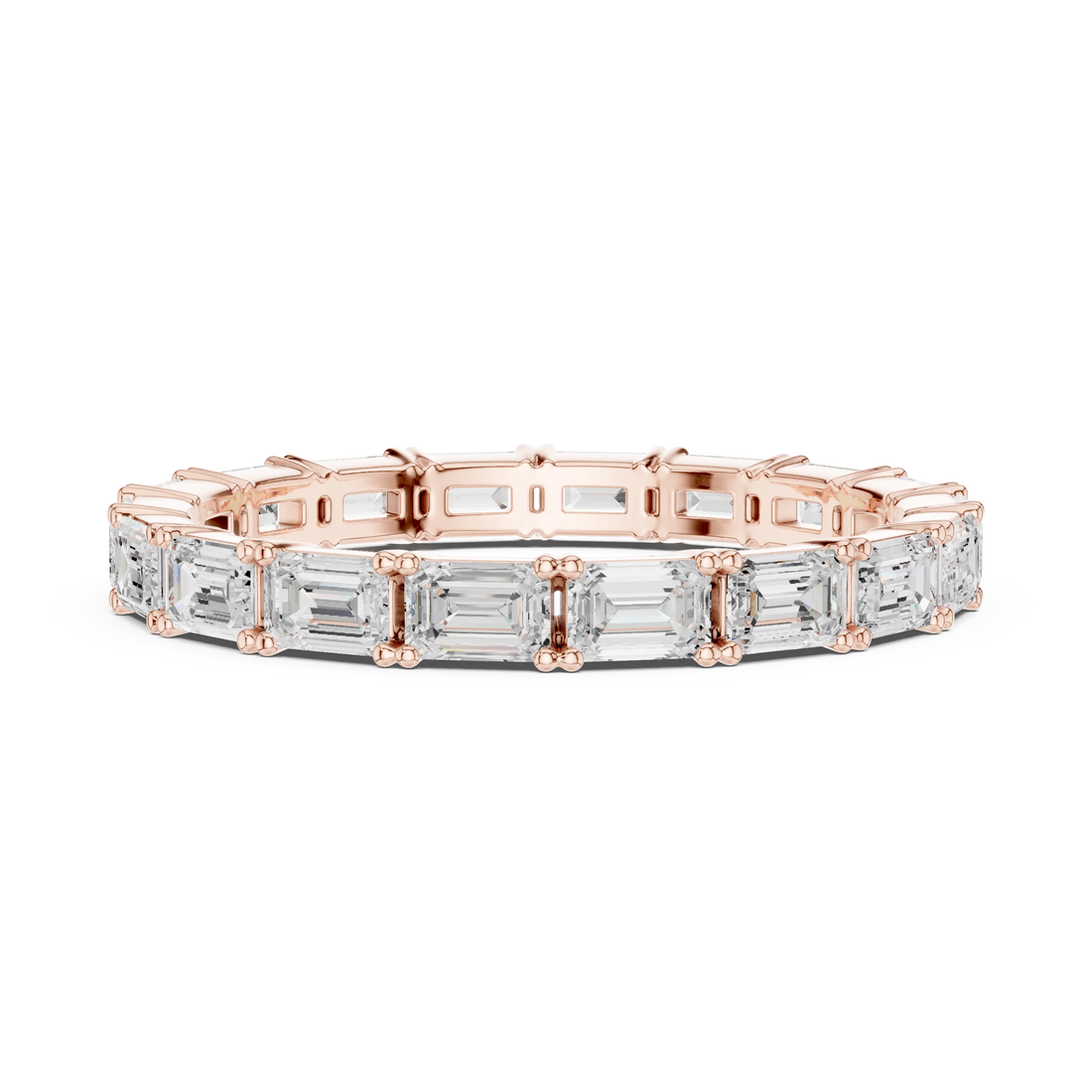 Emerald Diamond Full Eternity Band