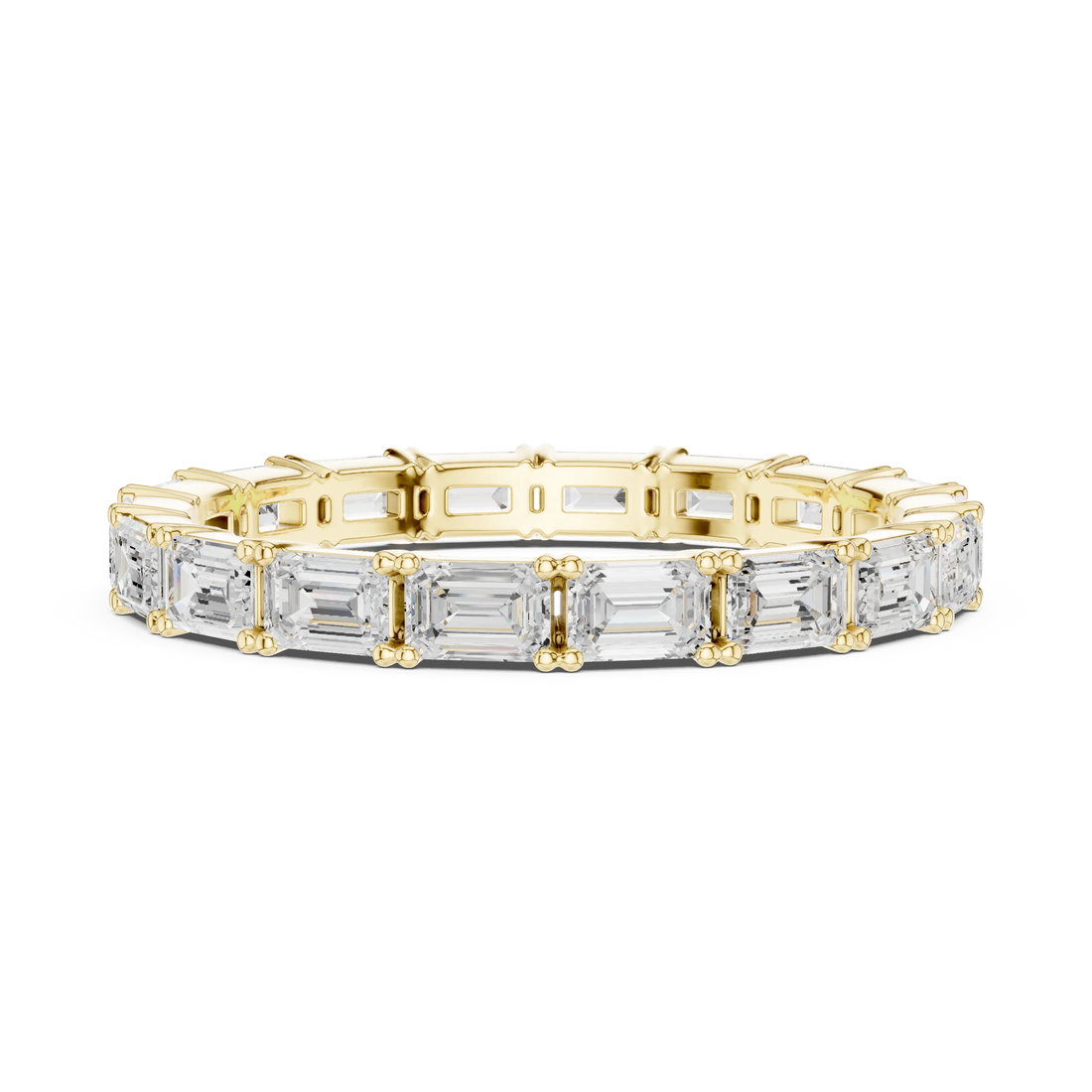 Emerald Diamond Full Eternity Band