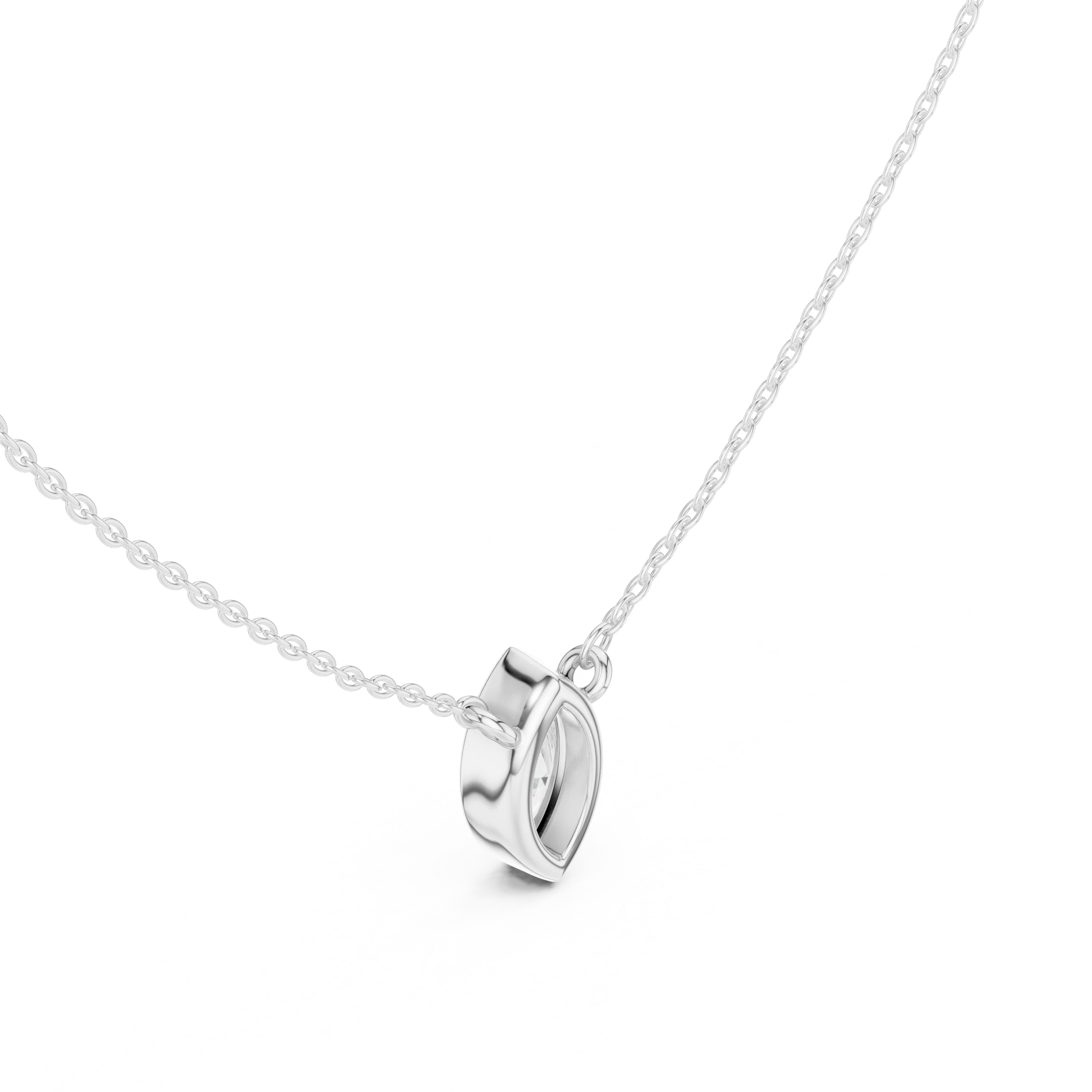Marquisa Marquise Bezel Solitaire Diamond Pendant