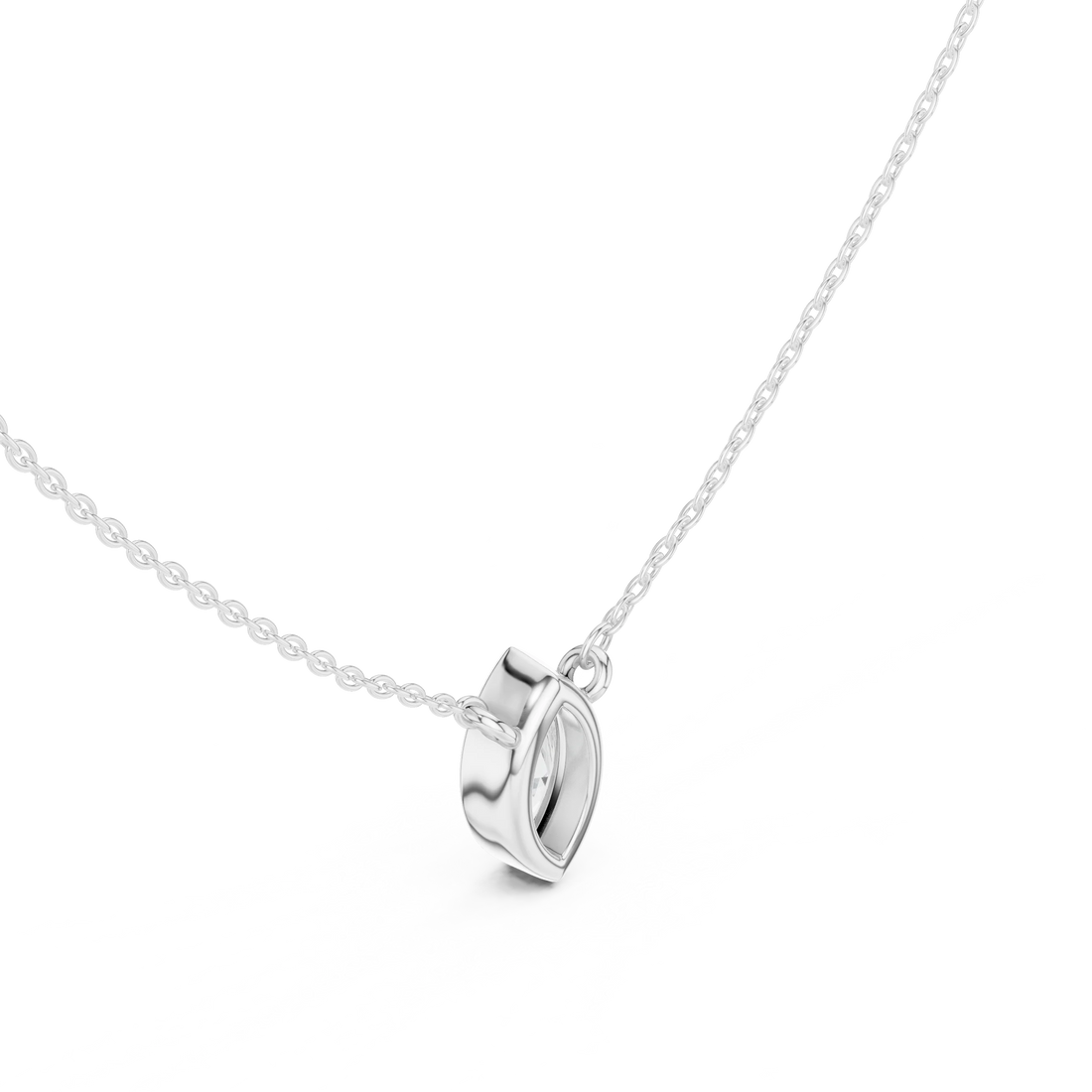 Marquisa Marquise Bezel Solitaire Diamond Pendant