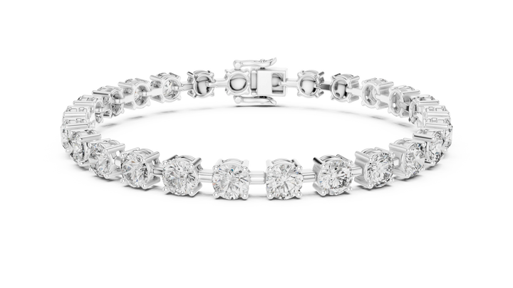 Royal Round Solitaire Line Diamond Bracelet