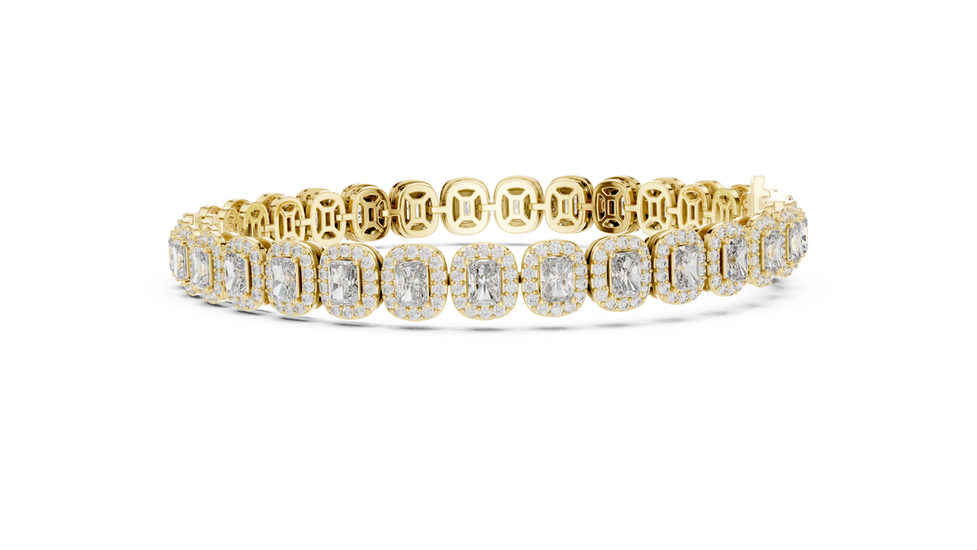 Regalia Emerald Halo Diamond Bracelet