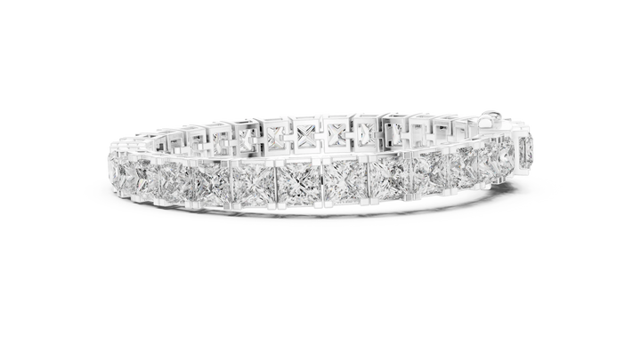 Imperial Radiance Princess-Cut Tennis Bracelet