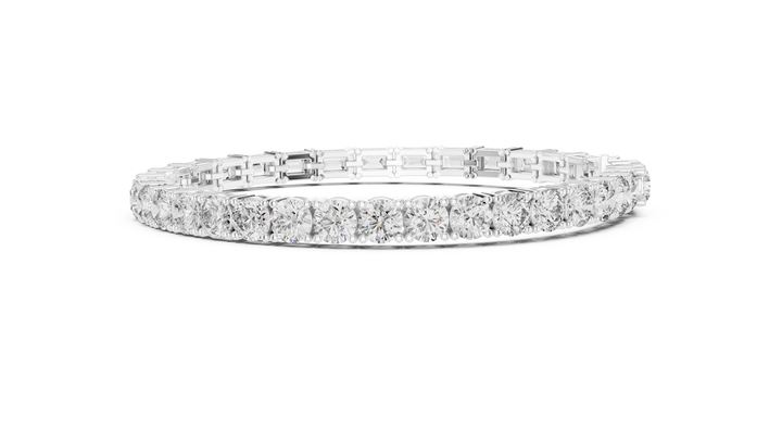 Mixed Cut Diamond Tennis Bracelet