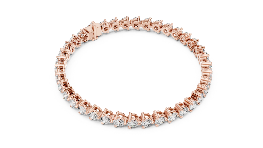 Prong Set Round Diamond Tennis Bracelet