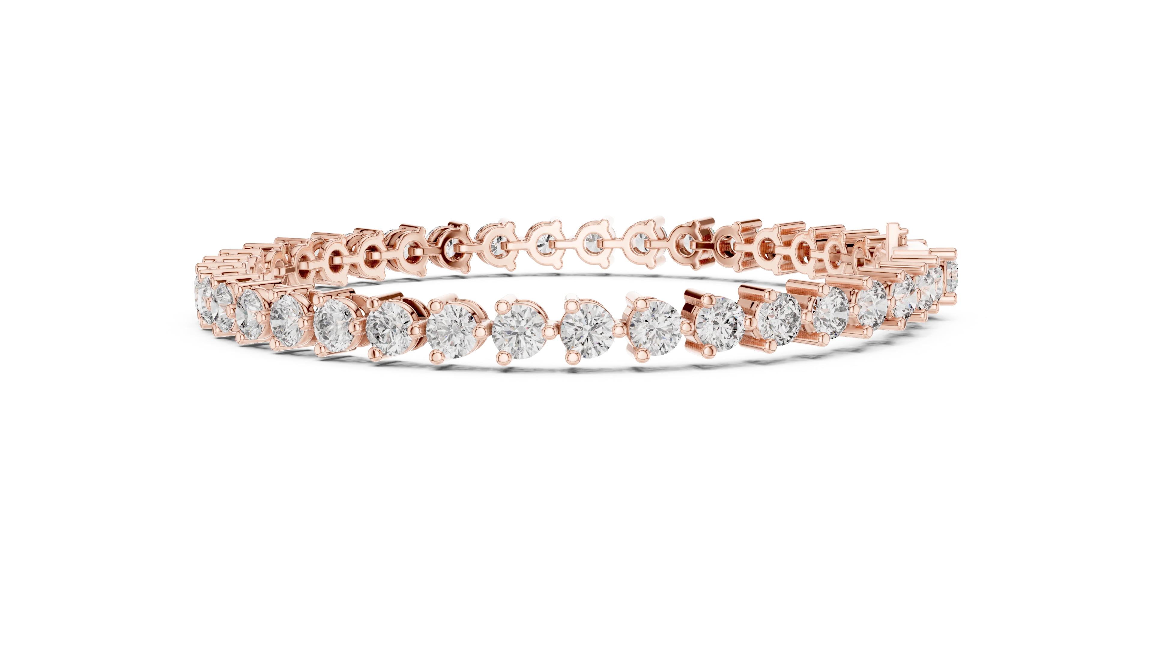 Prong Set Round Diamond Tennis Bracelet
