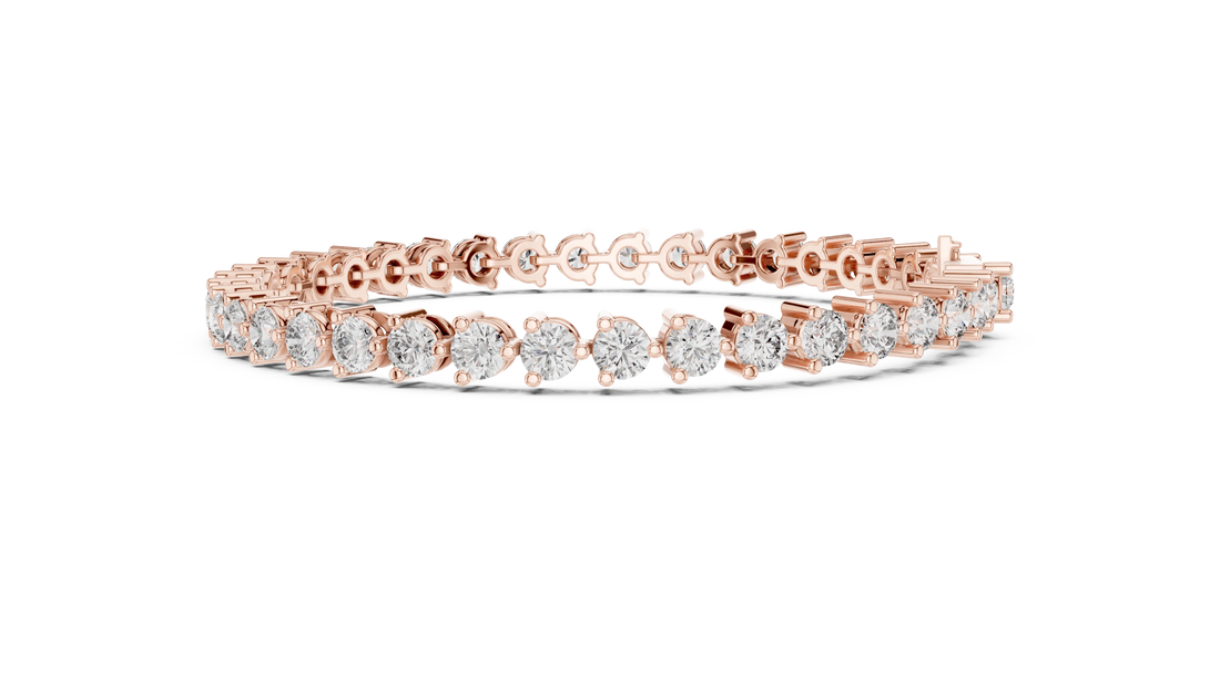 Prong Set Round Diamond Tennis Bracelet