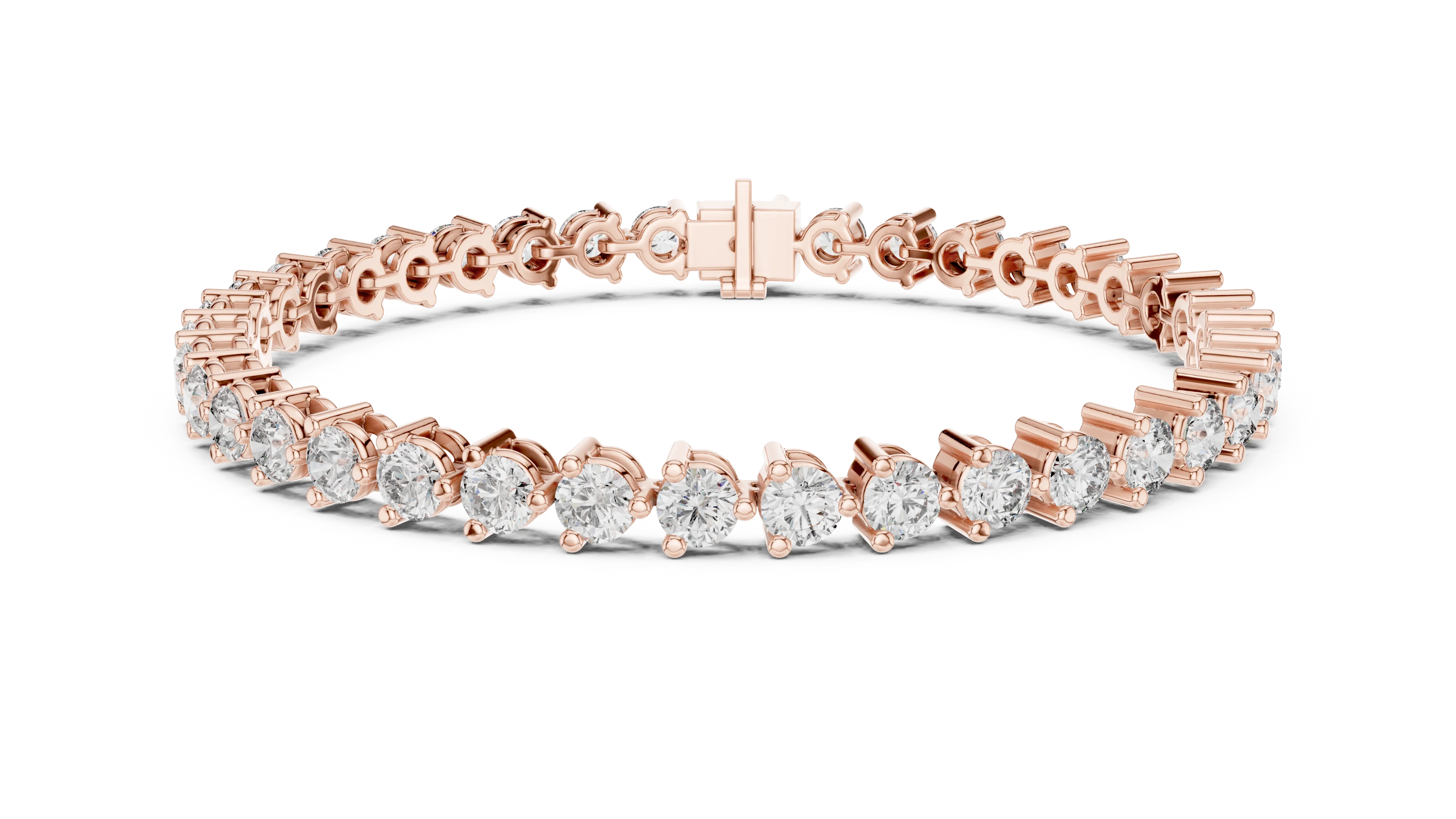 Prong Set Round Diamond Tennis Bracelet