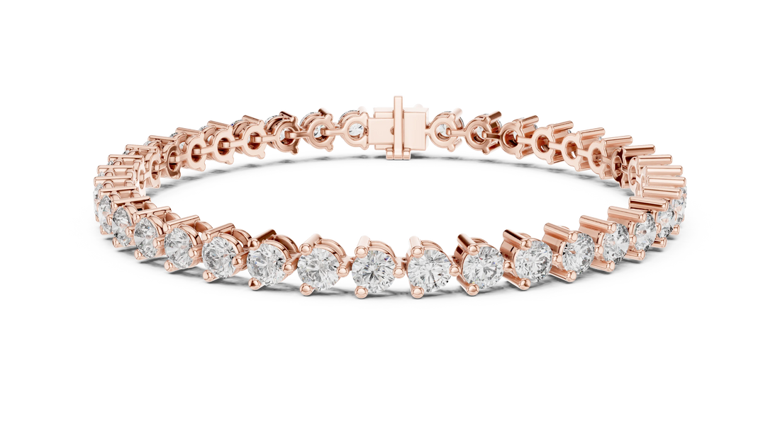 Prong Set Round Diamond Tennis Bracelet