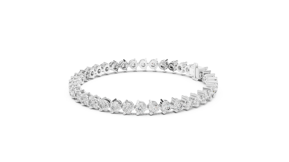 Prong Set Round Diamond Tennis Bracelet