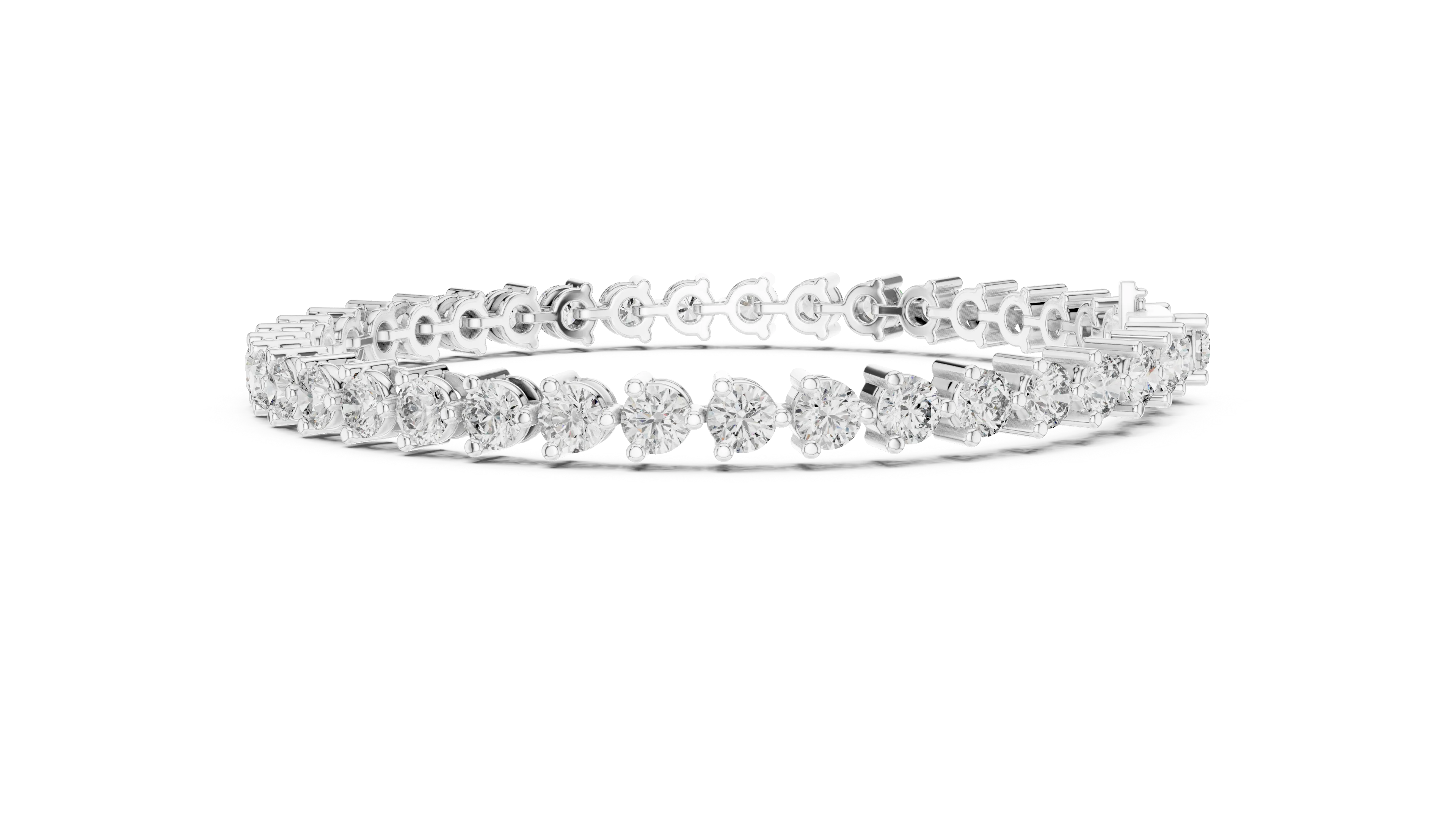 Prong Set Round Diamond Tennis Bracelet