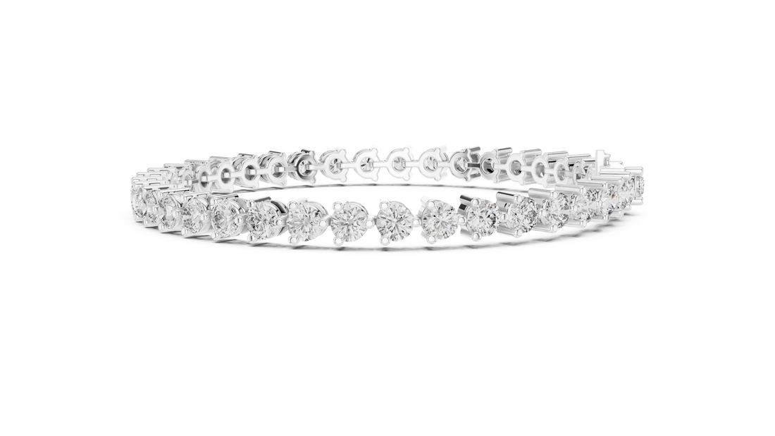 Prong Set Round Diamond Tennis Bracelet