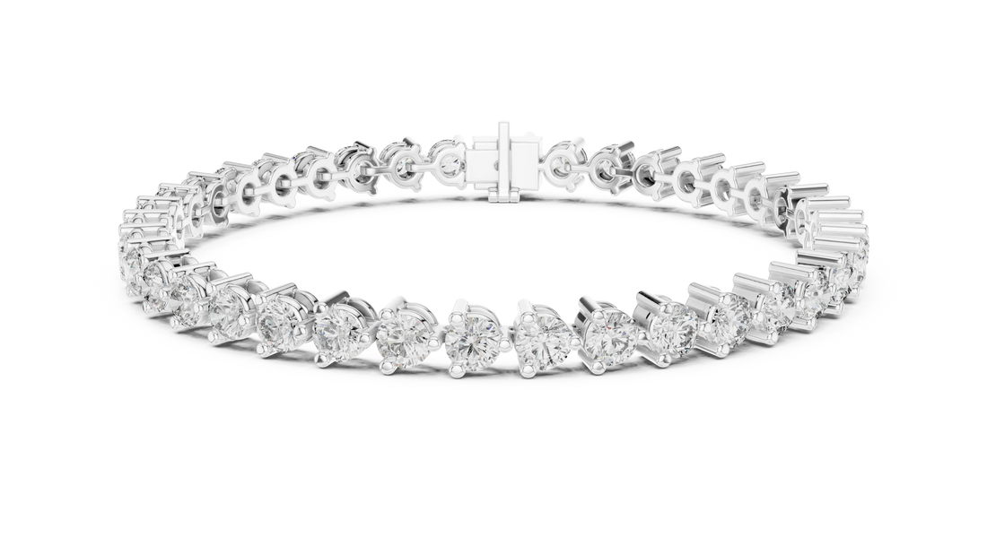 Prong Set Round Diamond Tennis Bracelet