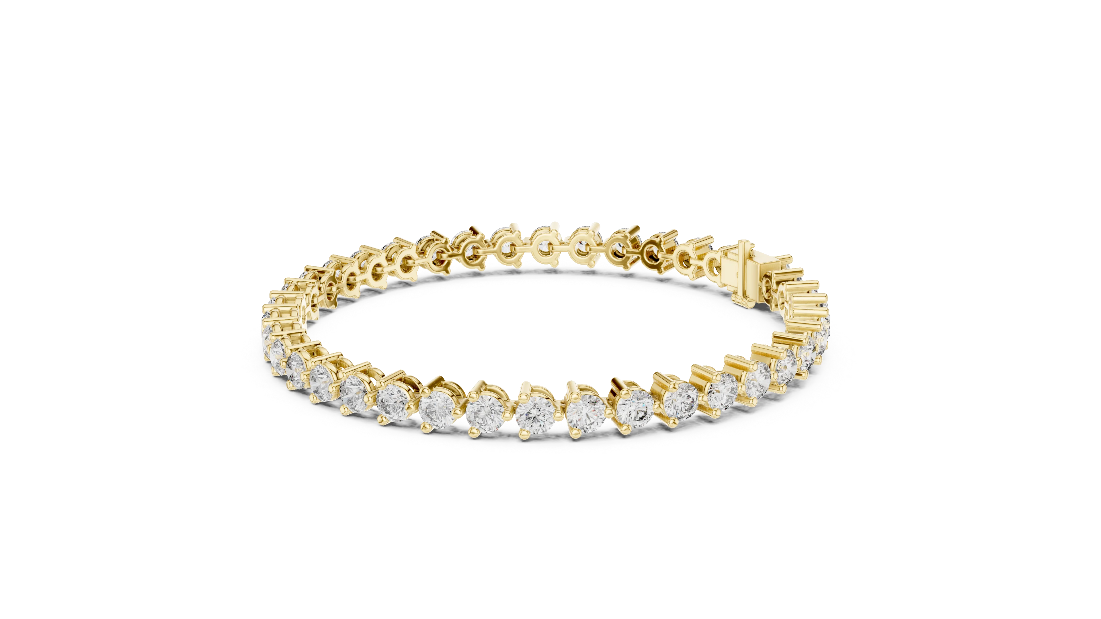 Prong Set Round Diamond Tennis Bracelet