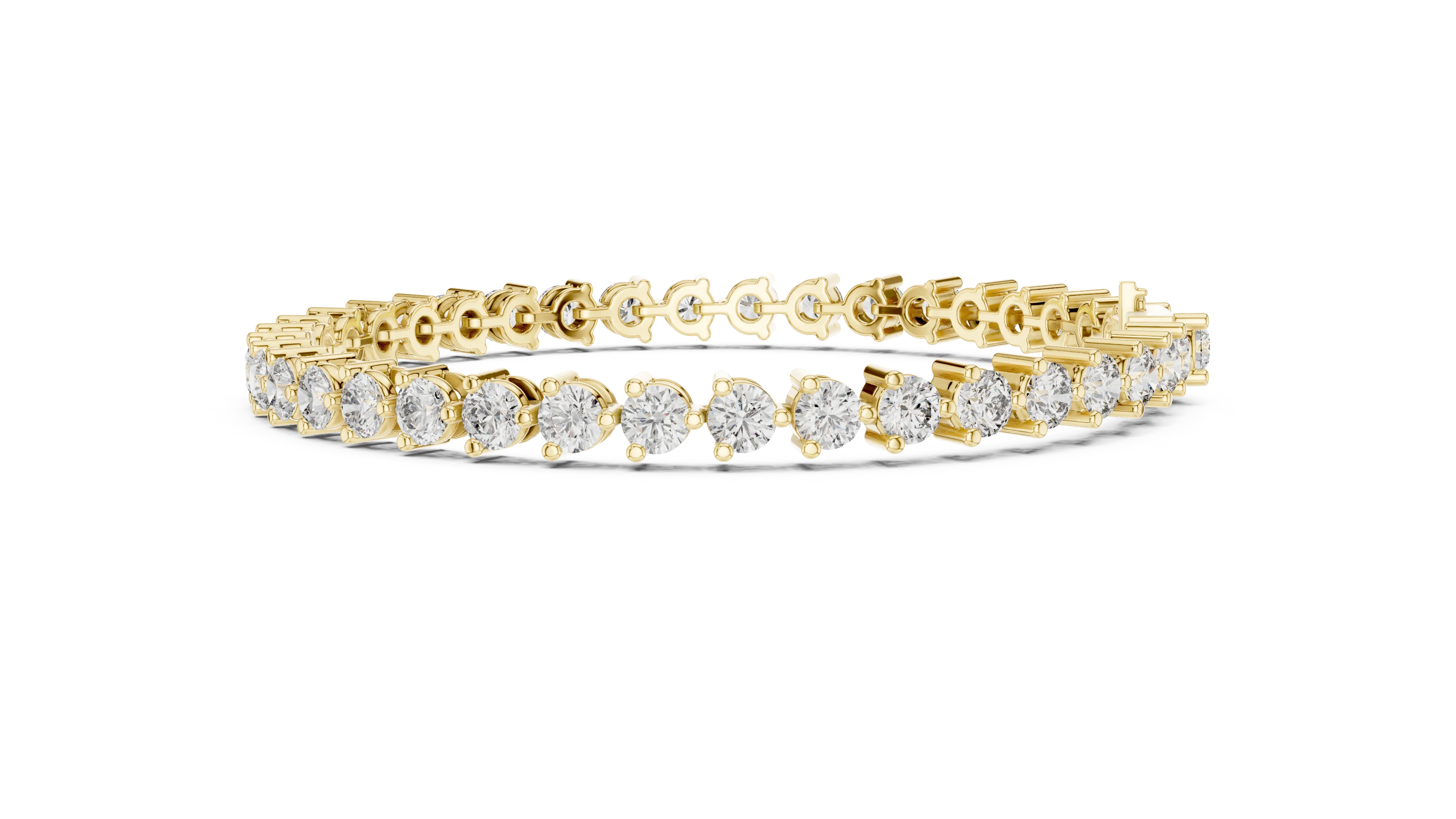 Prong Set Round Diamond Tennis Bracelet