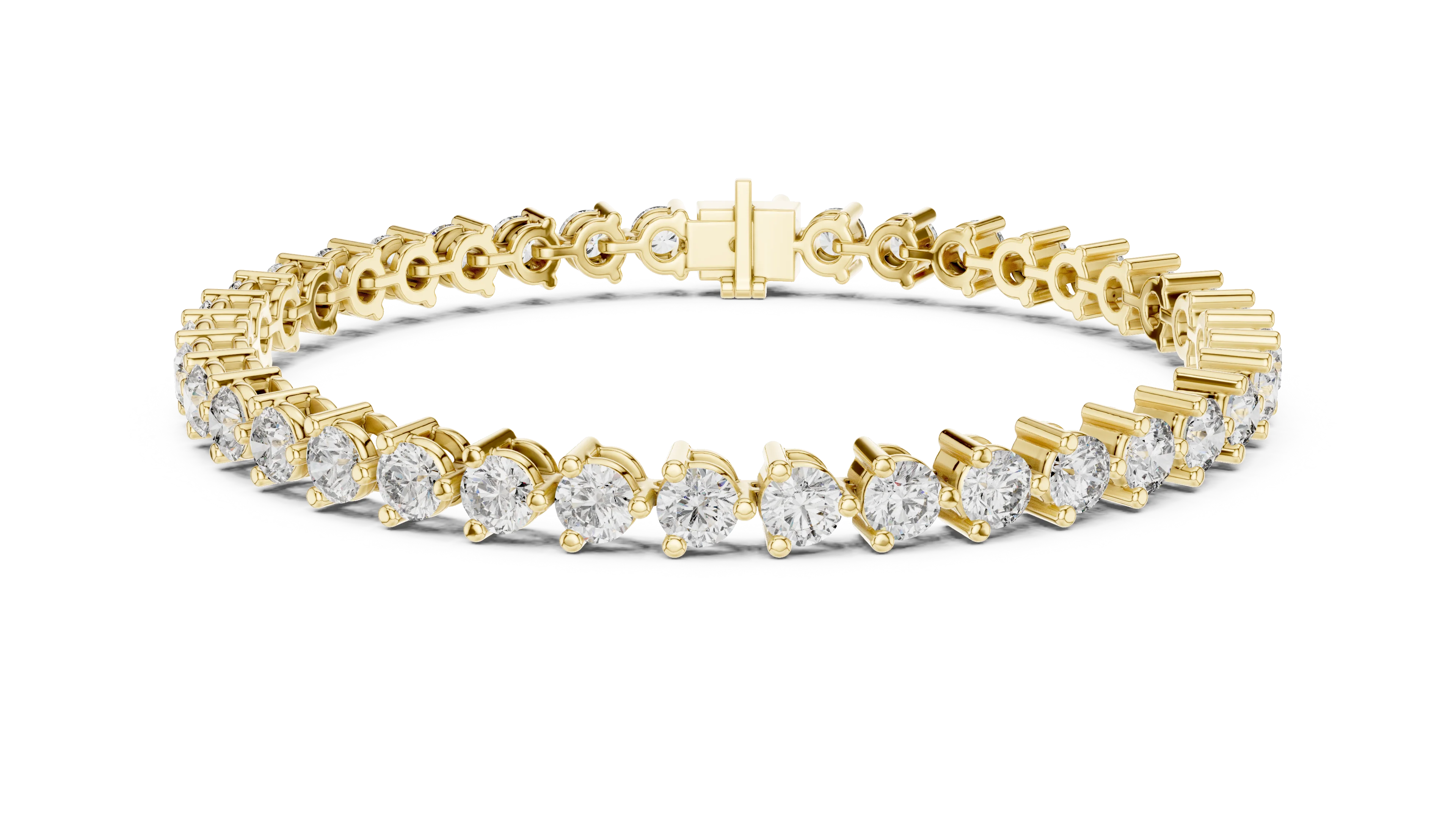 Prong Set Round Diamond Tennis Bracelet
