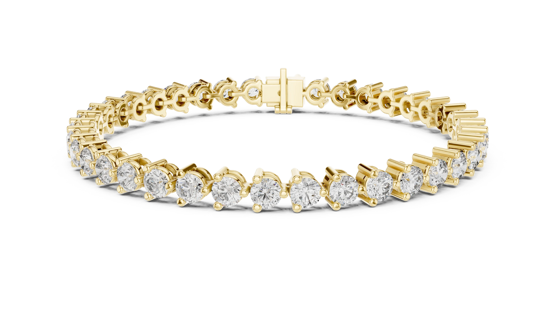 Prong Set Round Diamond Tennis Bracelet