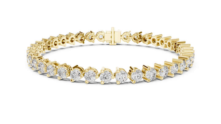 Prong Set Round Diamond Tennis Bracelet