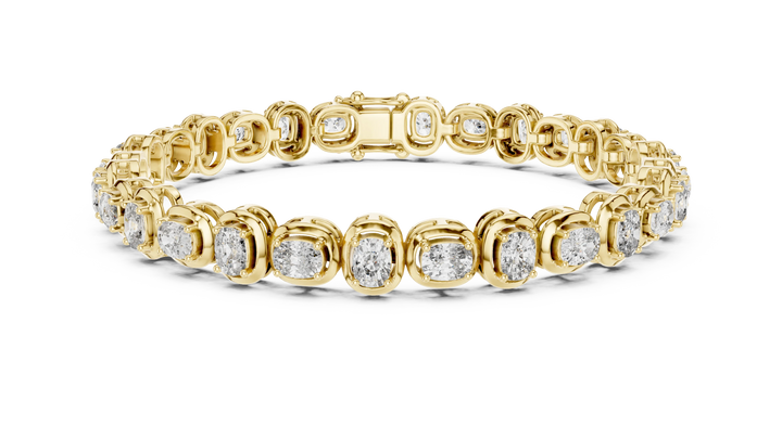 Bezel Set Diamond Tennis Bracelet