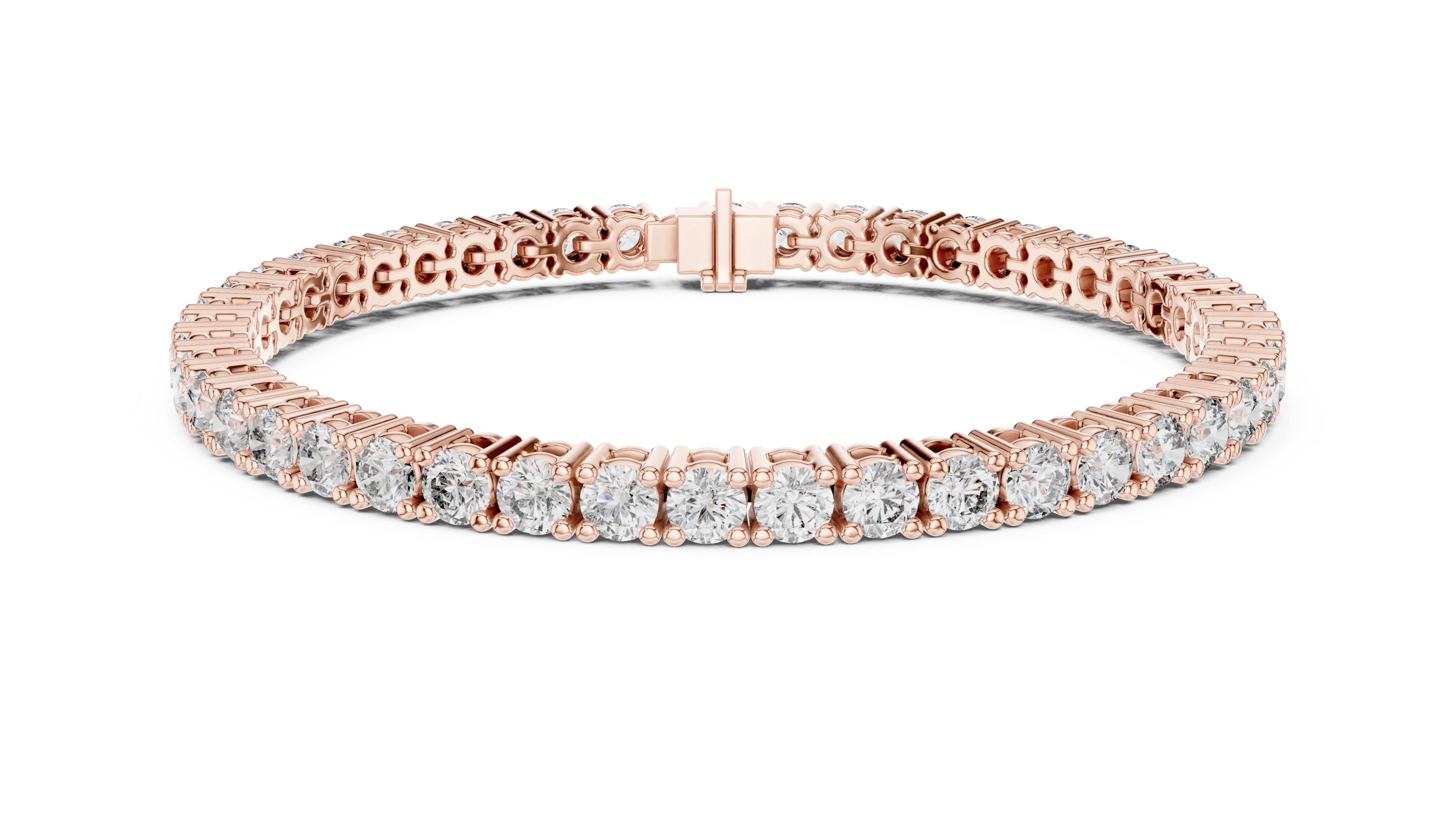 Round Cut Diamond Tennis Bracelet