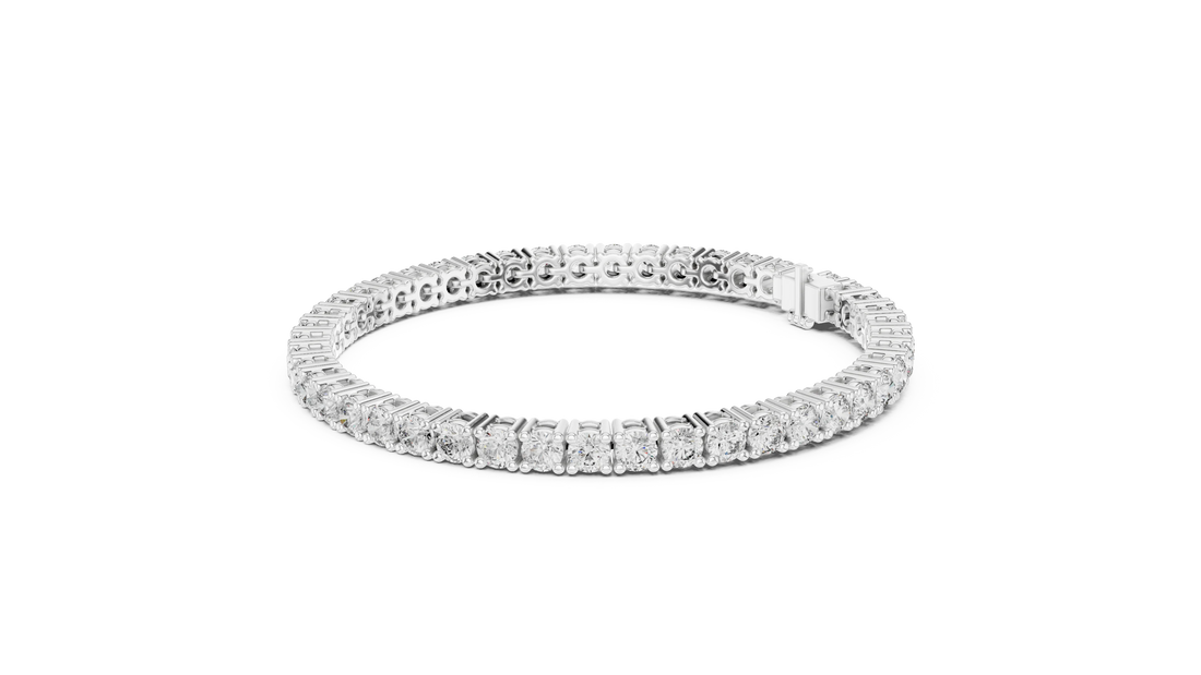 Round Cut Diamond Tennis Bracelet
