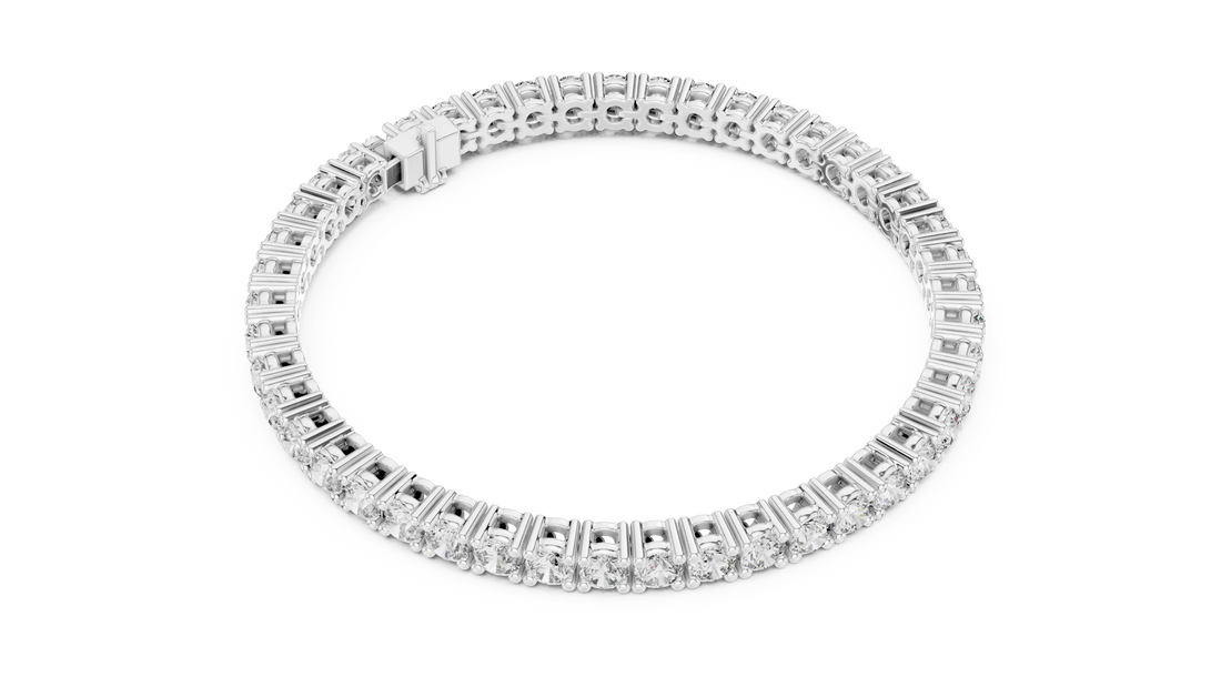 Round Cut Diamond Tennis Bracelet
