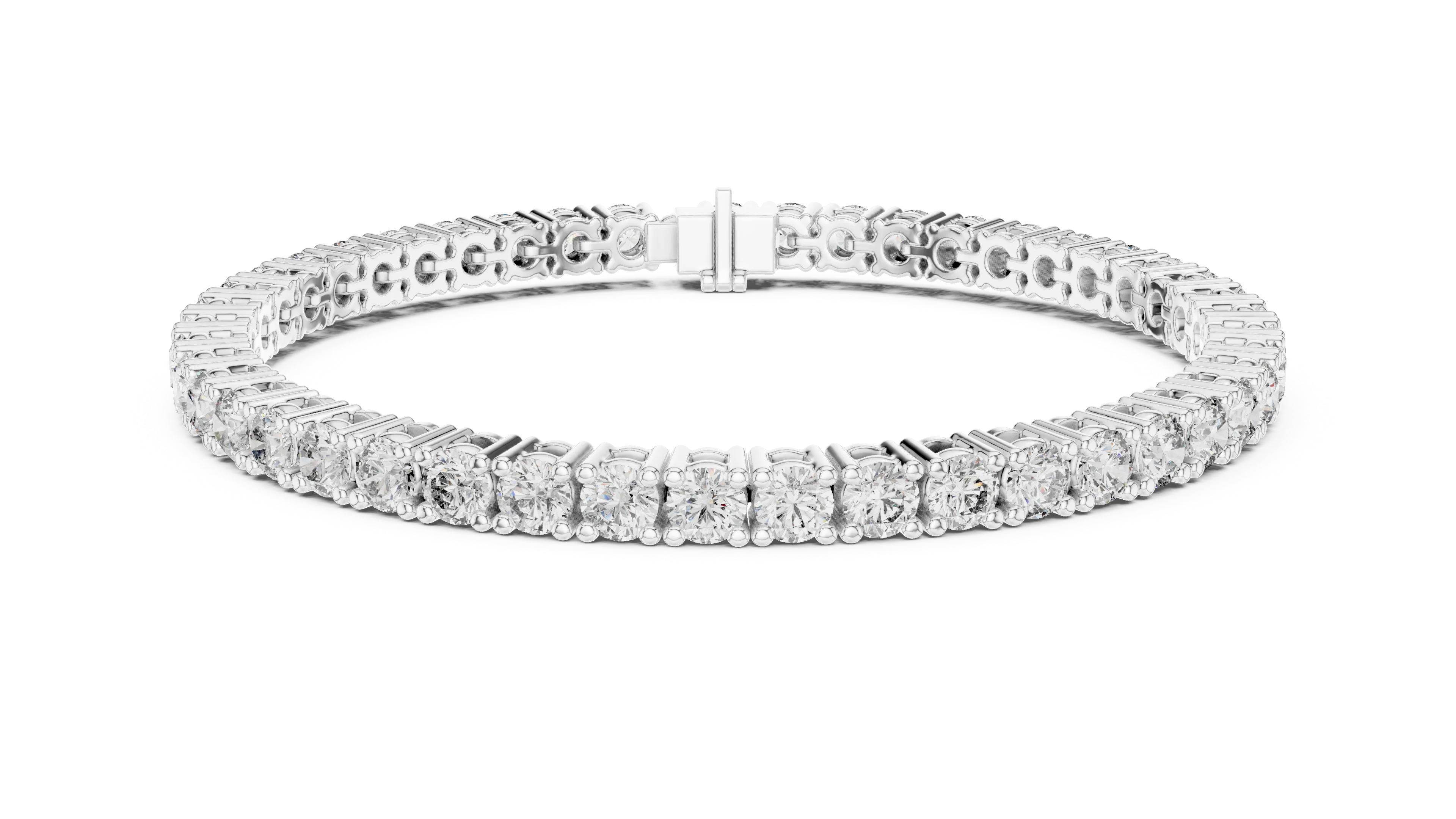 Round Cut Diamond Tennis Bracelet